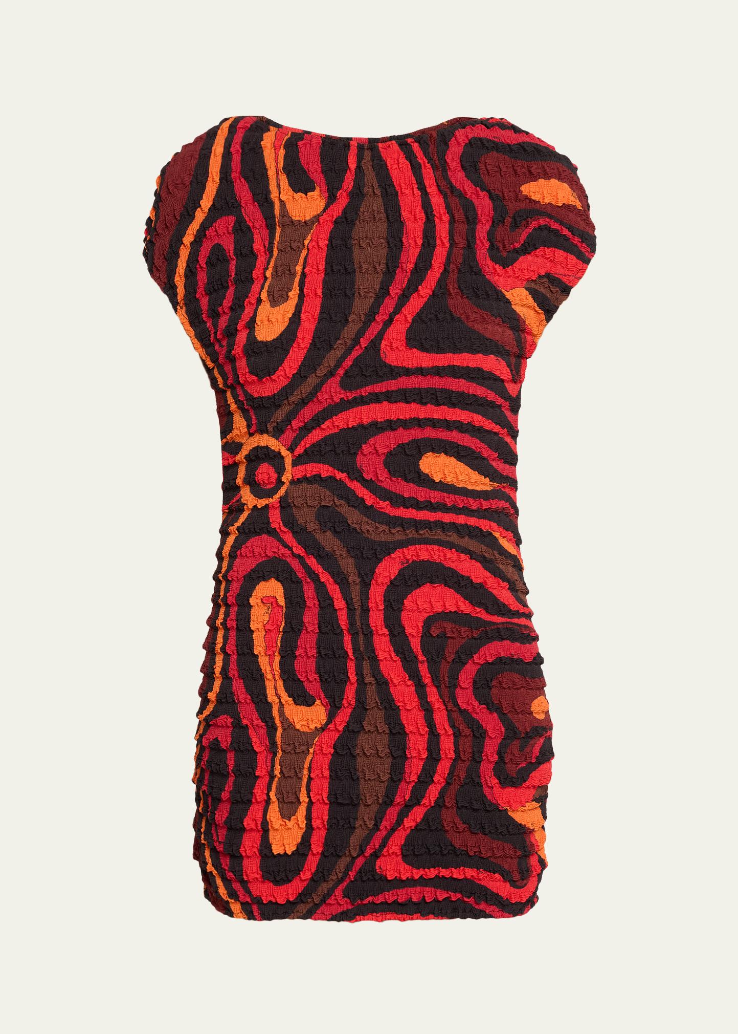 Pucci Marmo Print Shibori Mini Dress - Bergdorf Goodman