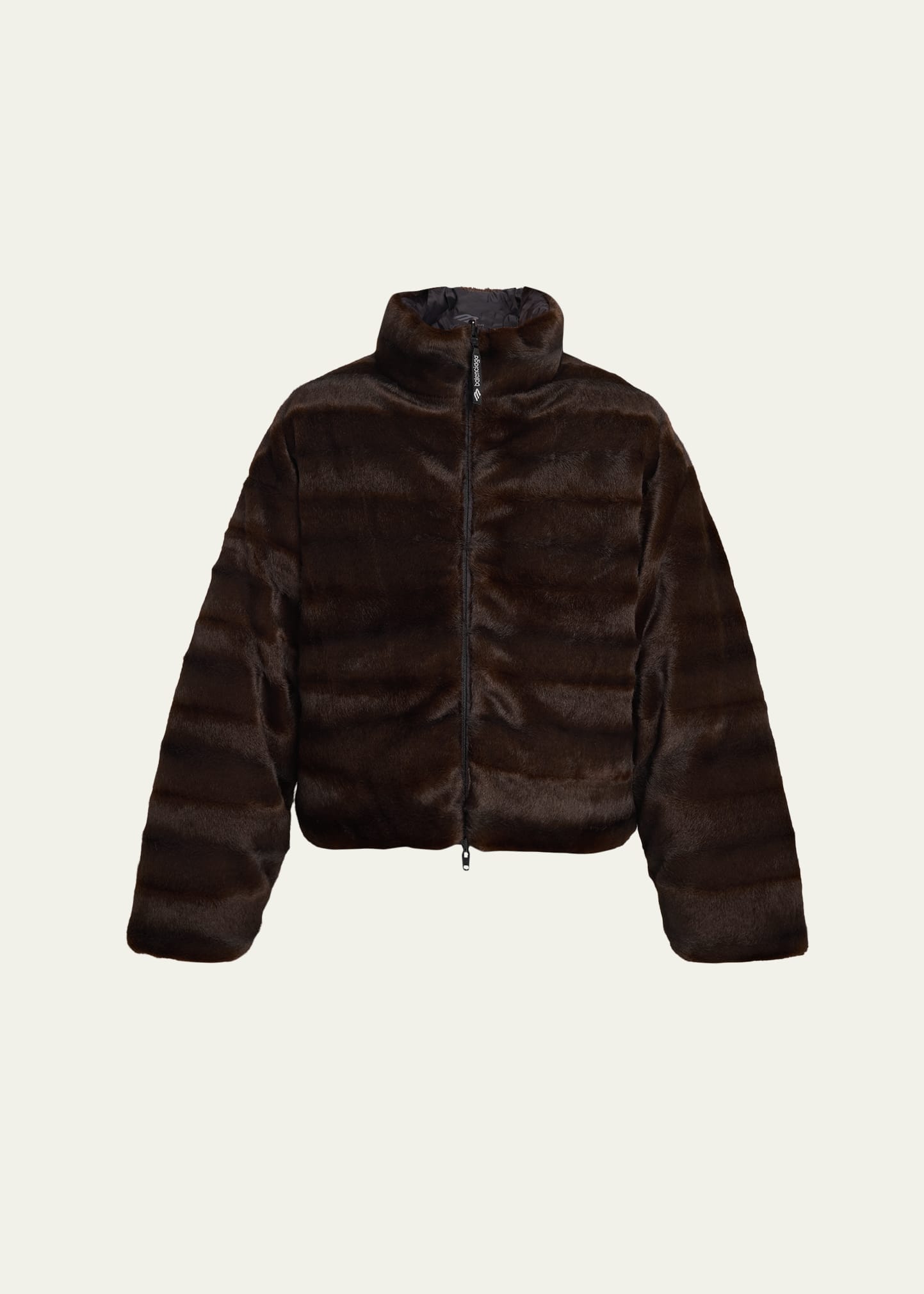 Balenciaga Faux Fur Reversible Nylon Puffer Jacket - Bergdorf Goodman