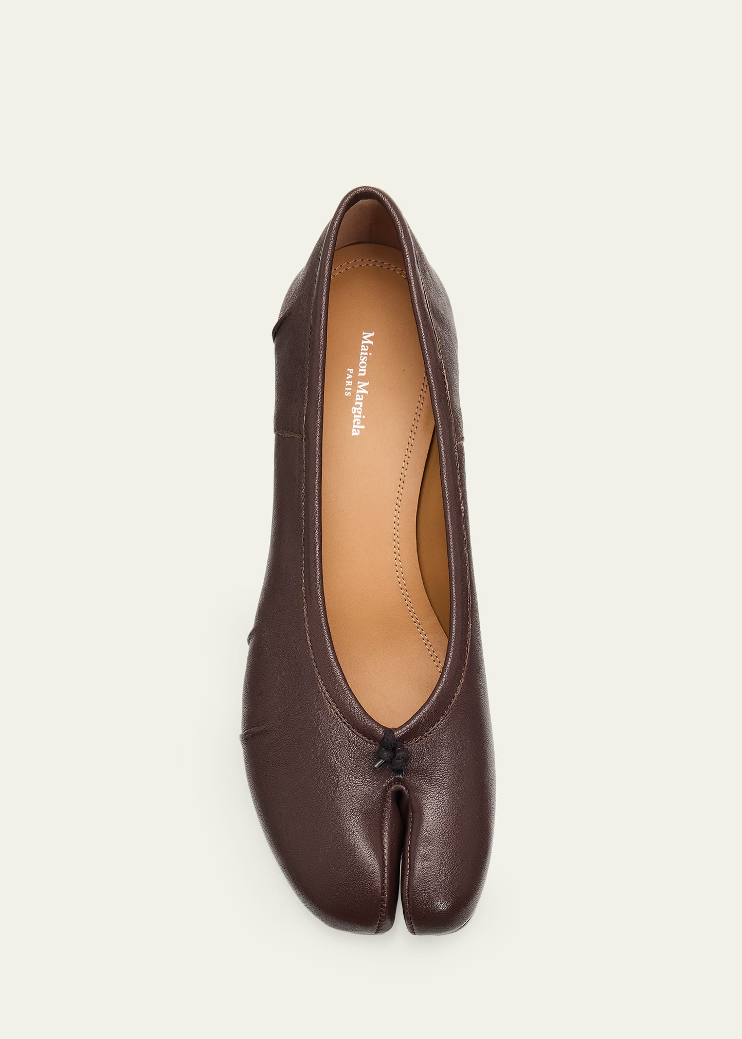 Maison Margiela Tabi Leather Split-Toe Ballerina Pumps - Bergdorf