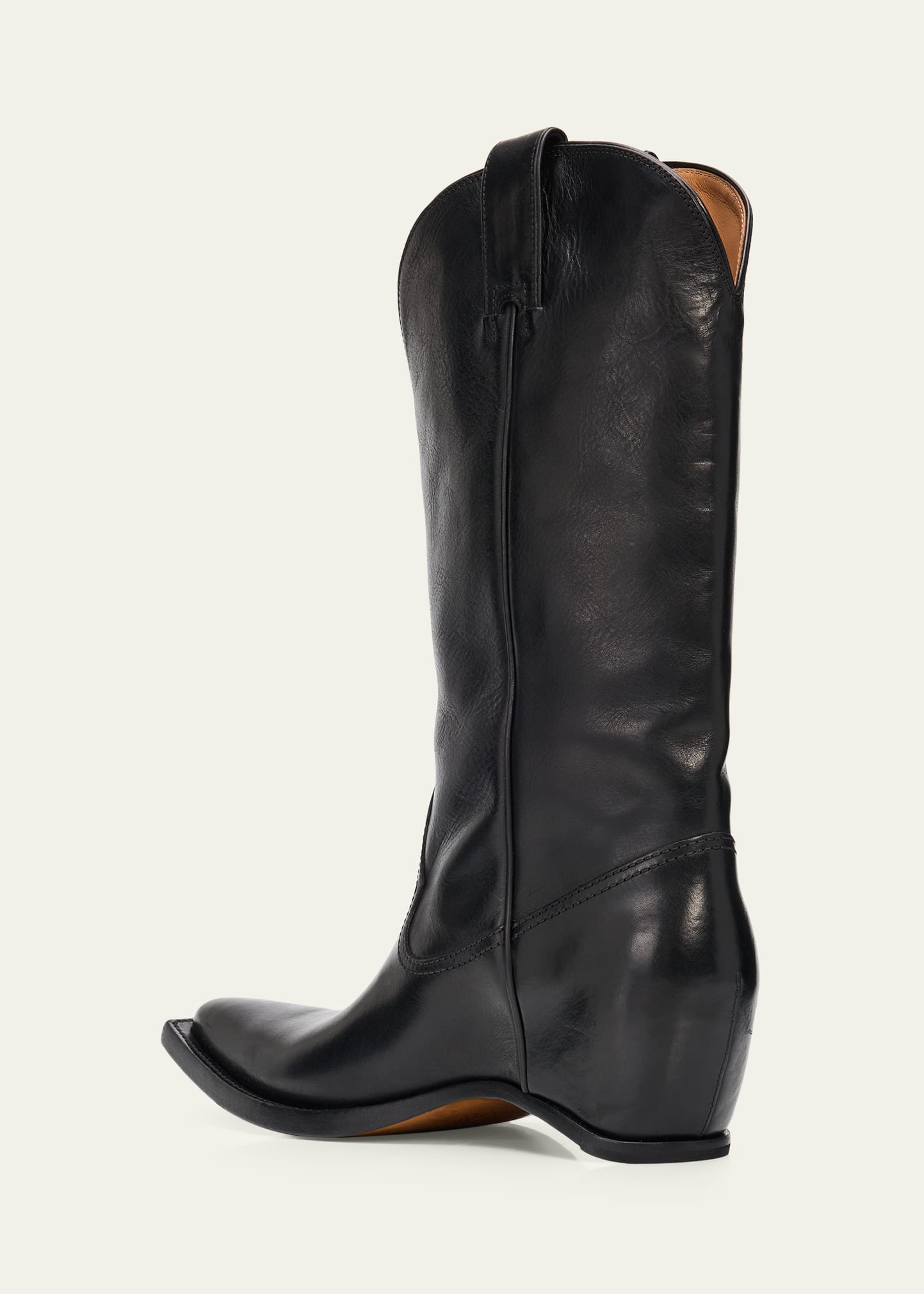 Maison Margiela Heel-Less Leather Cowboy Boots - Bergdorf Goodman