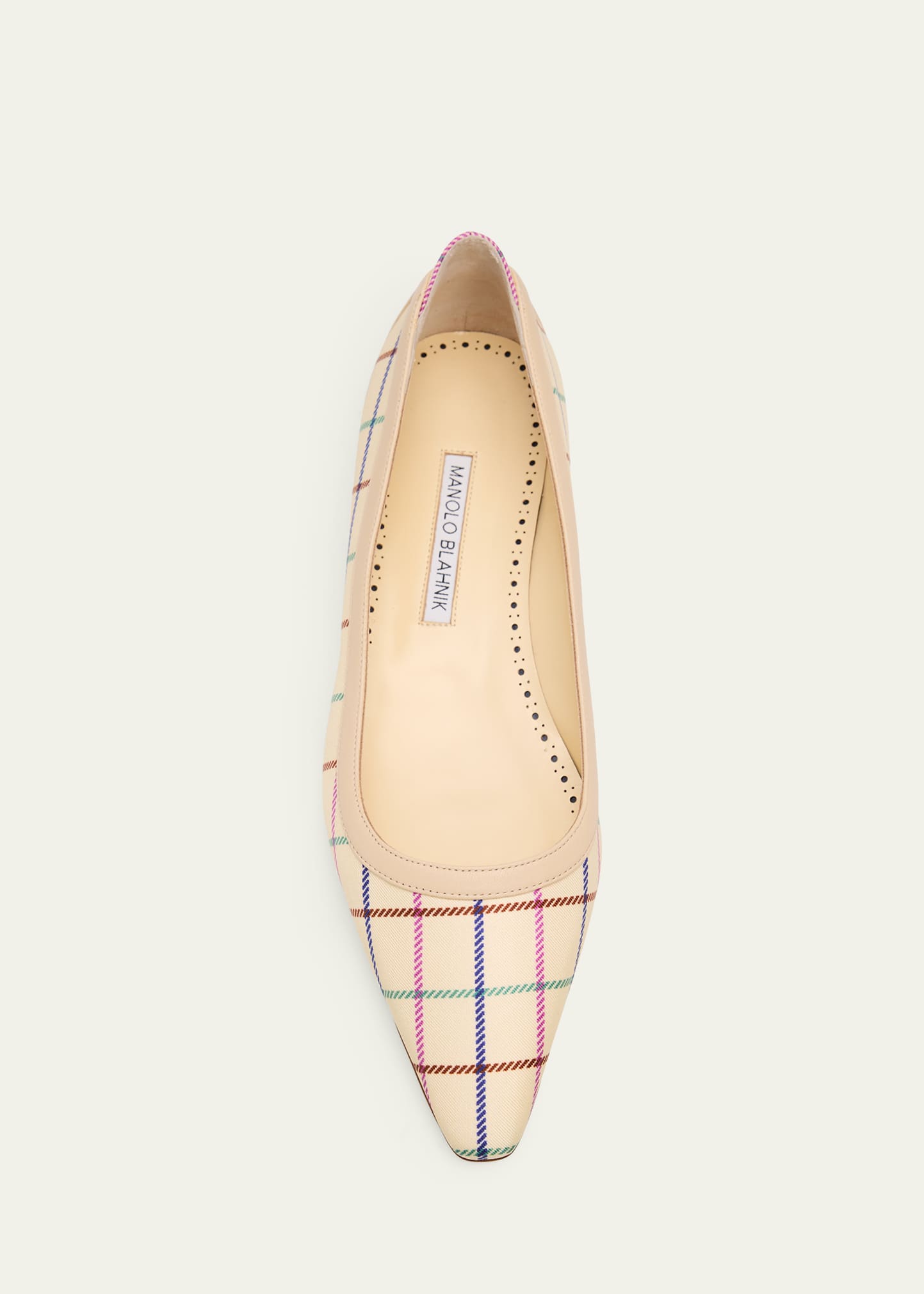 紅　ボッテガ財布　& MANOLO BLAHNIK Ballerina Manolo Blahnik Filotas Plaid Silk Ballerina Flats - Bergdorf Goodman