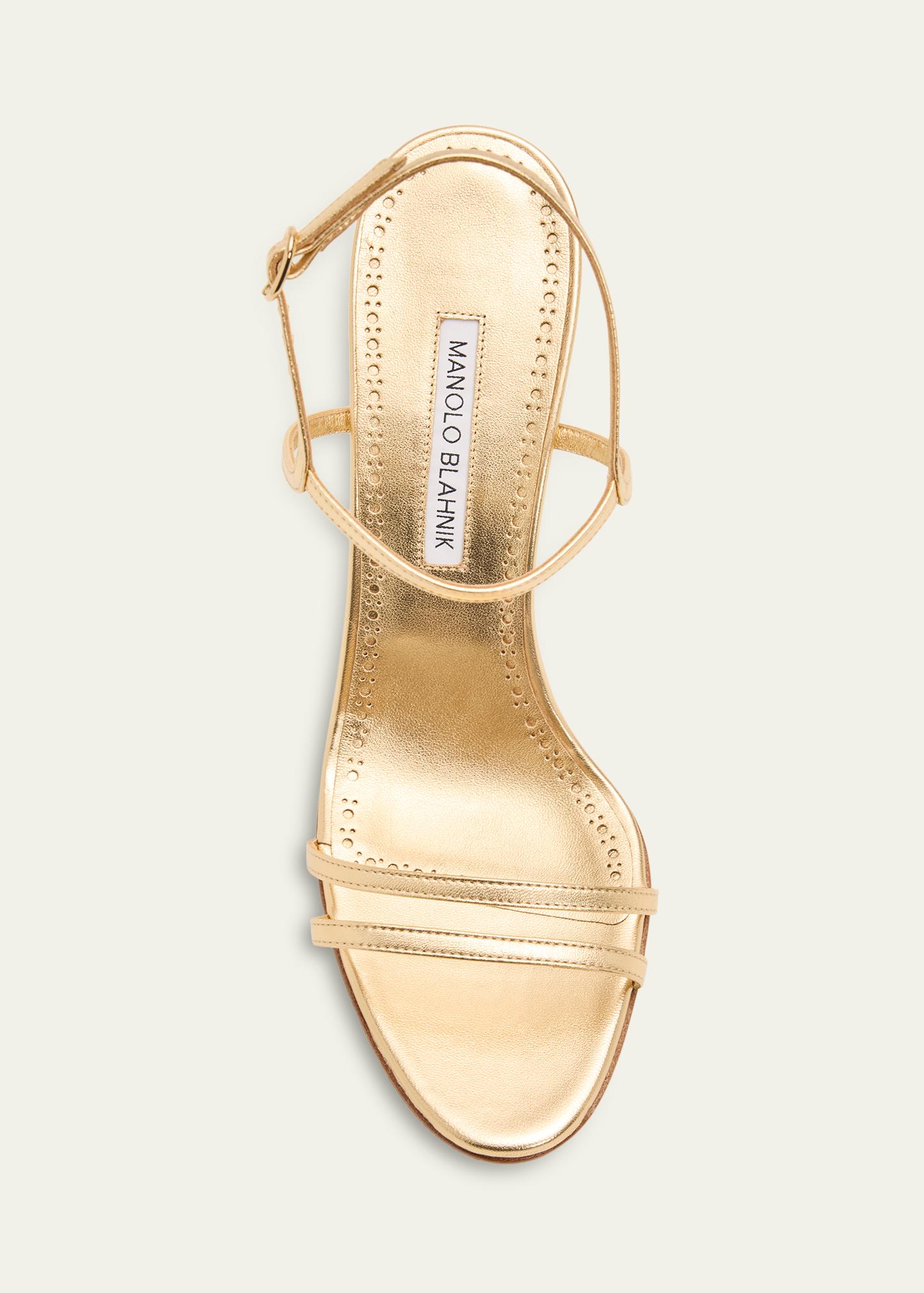 MANOLO BLAHNIK パールストラップサンダル 35.5 MANOLO BLAHNIK パール