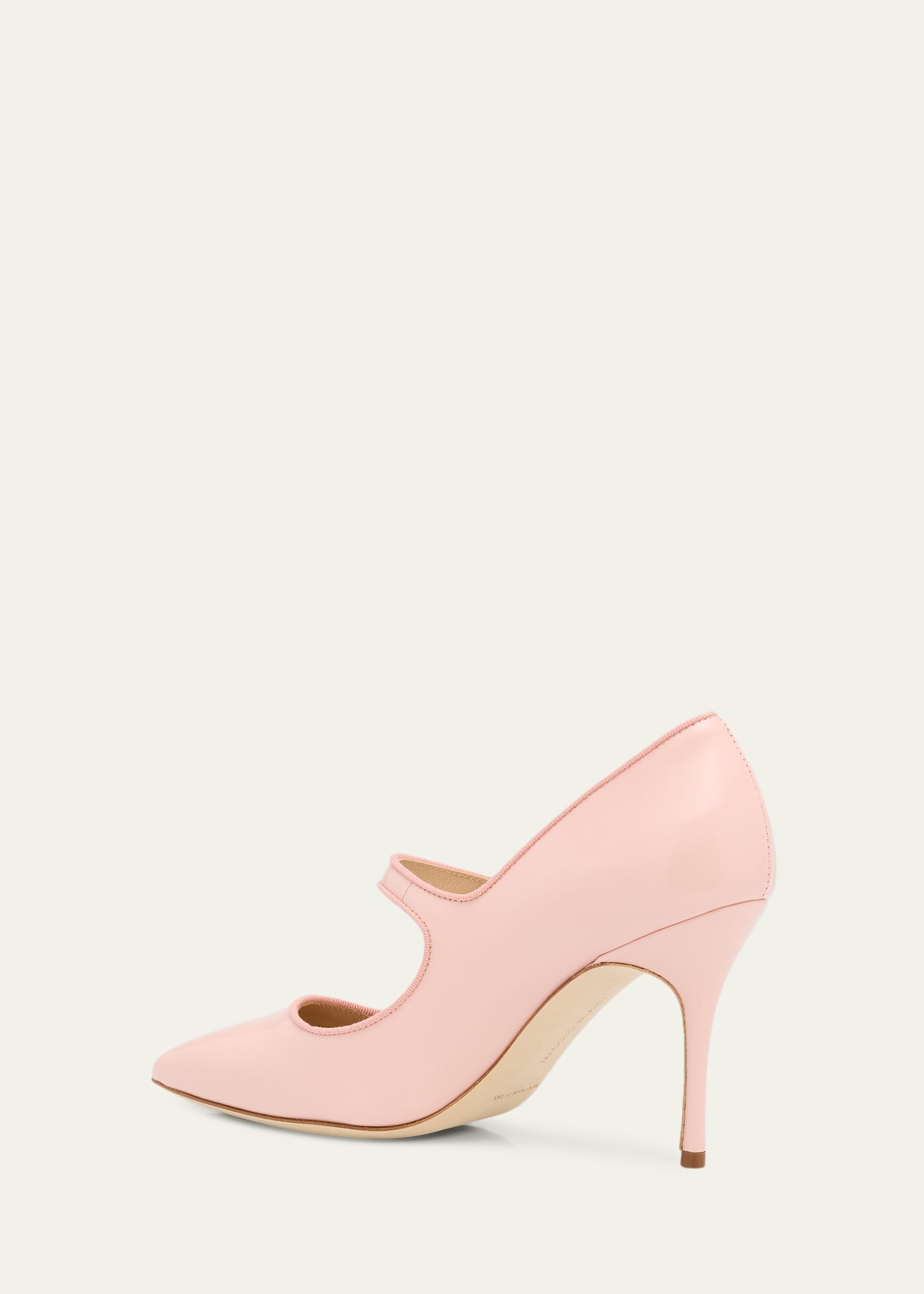 Manolo Blahnik Camparinew 90mm Patent Leather Stiletto Pumps