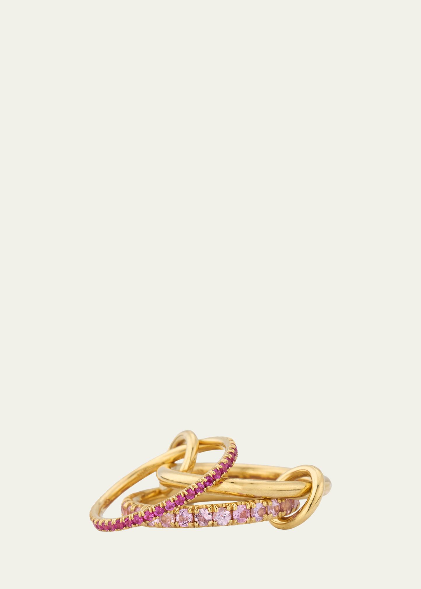 Spinelli Kilcollin Norah Rose 18K Yellow Gold Pink Sapphire Ring