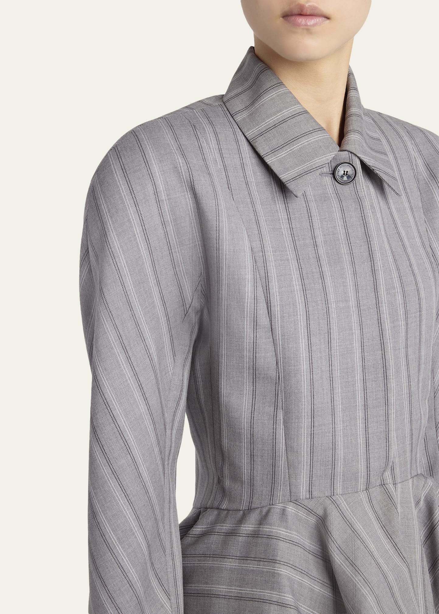 Stella McCartney Striped Tailored Peplum Jacket - Bergdorf Goodman