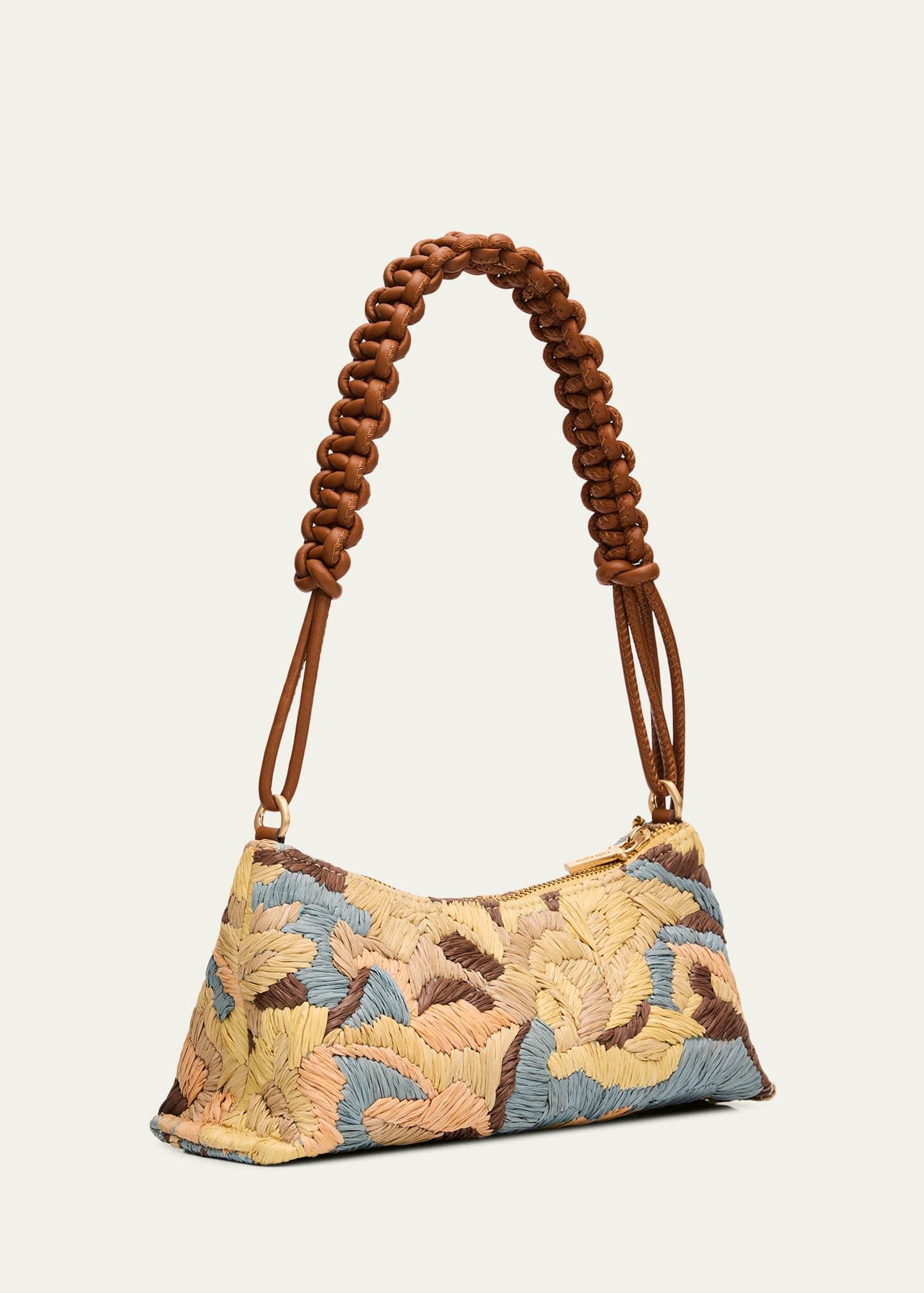 Cult Gaia Osa Braided-Strap Raffia Shoulder Bag - Bergdorf Goodman