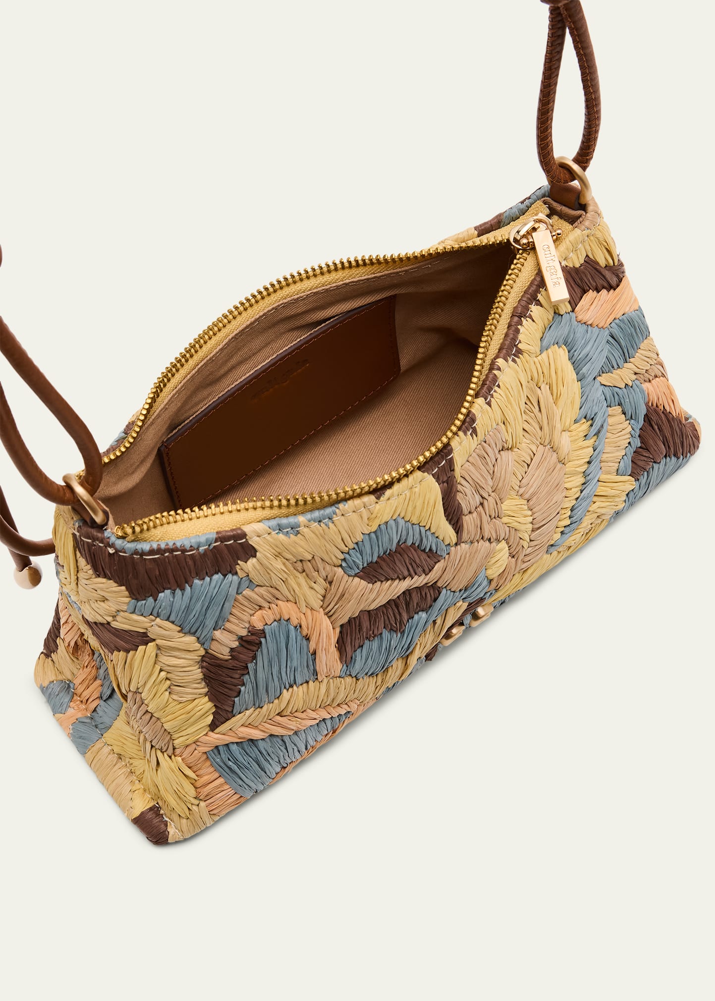 Cult Gaia Osa Braided-Strap Raffia Shoulder Bag - Bergdorf Goodman