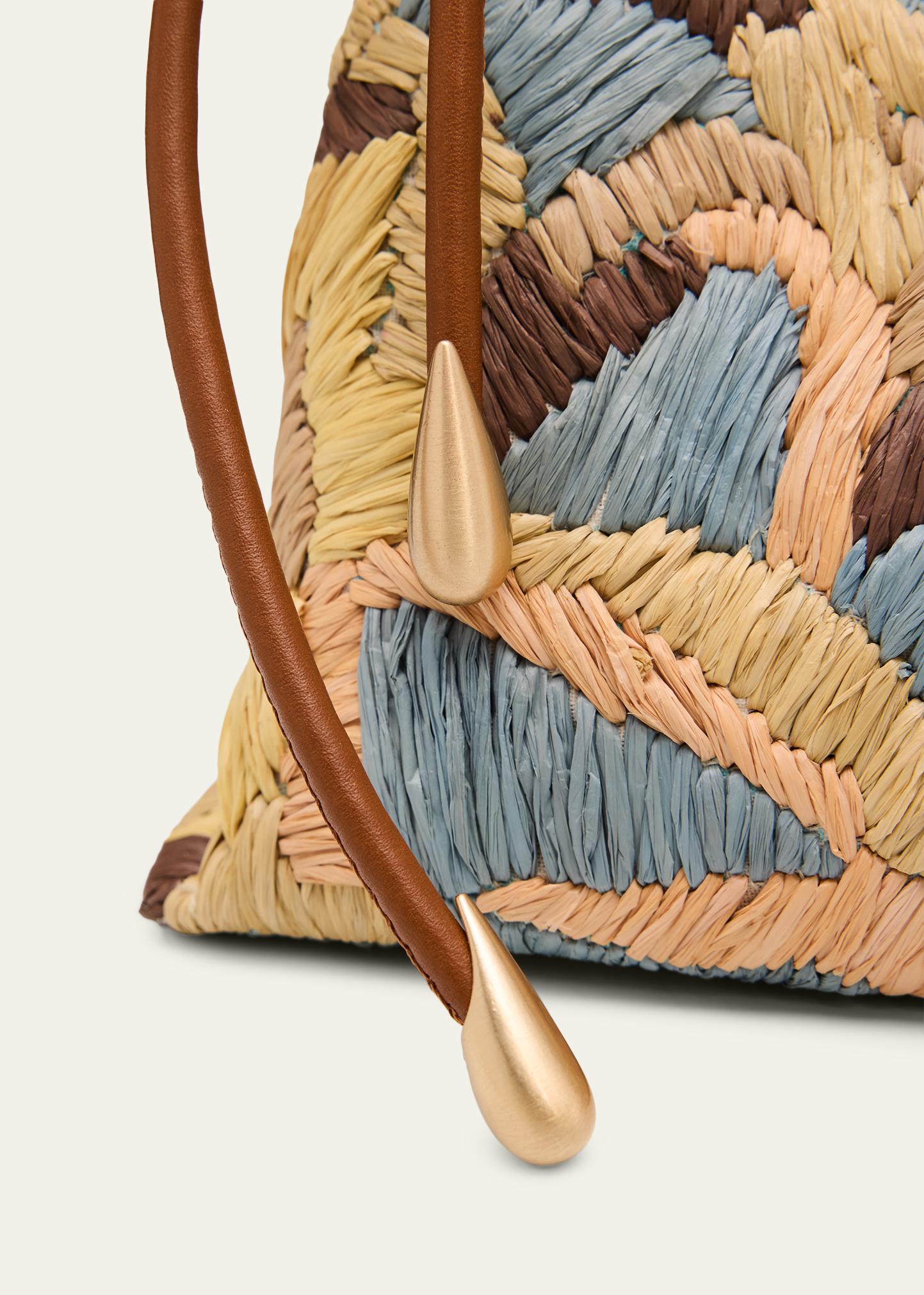Cult Gaia Osa Braided-Strap Raffia Shoulder Bag - Bergdorf Goodman