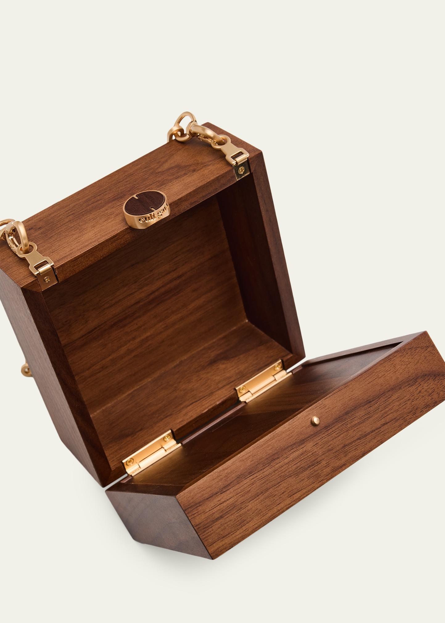 Cult Gaia Tic Tac Toe Wood Clutch Bag - Bergdorf Goodman