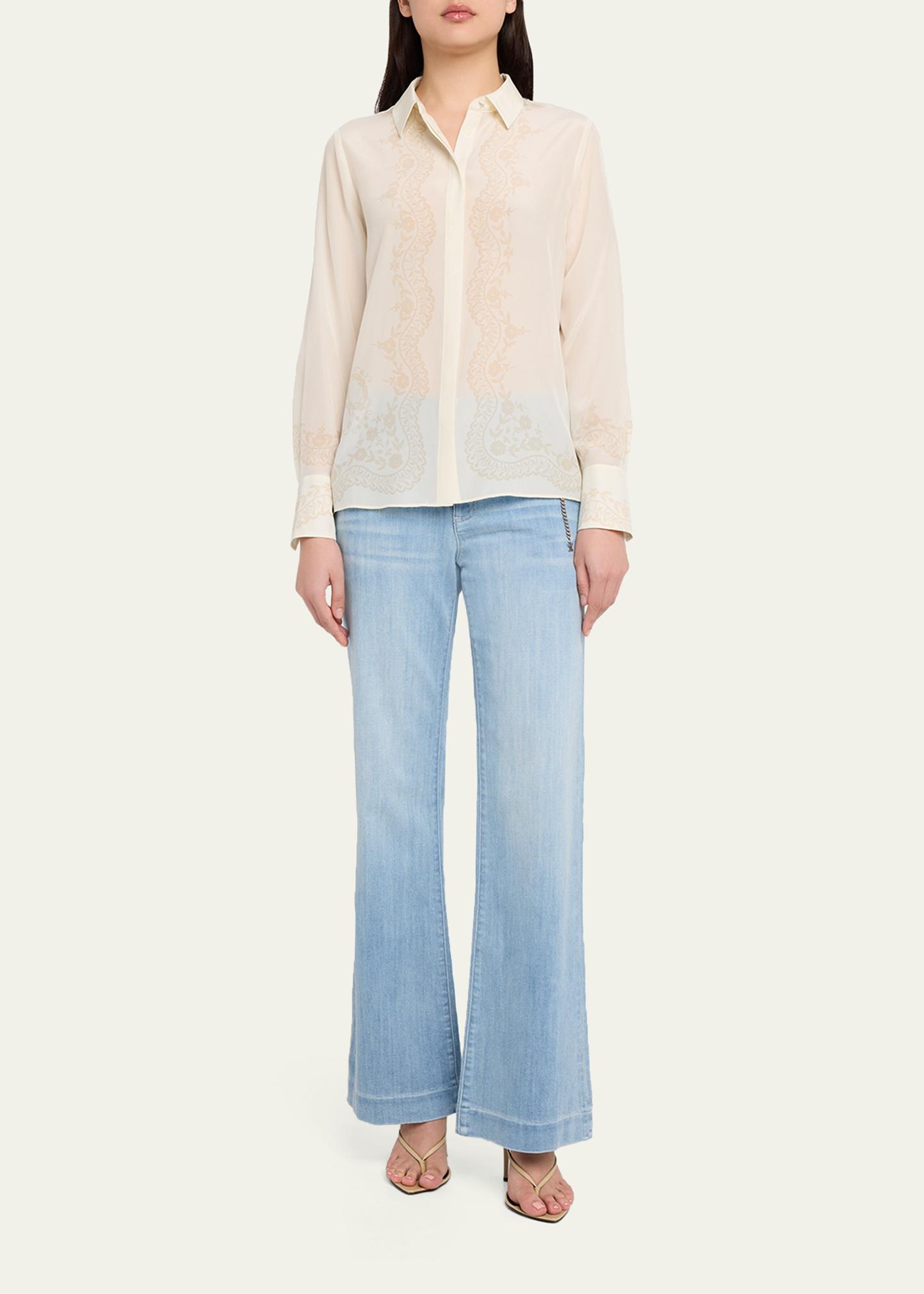 Kobi Halperin Serena Floral-Print Silk Blouse - Bergdorf Goodman