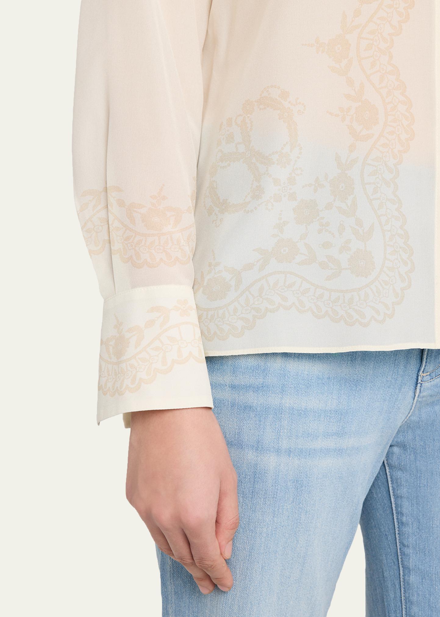 Kobi Halperin Serena Floral-Print Silk Blouse - Bergdorf Goodman