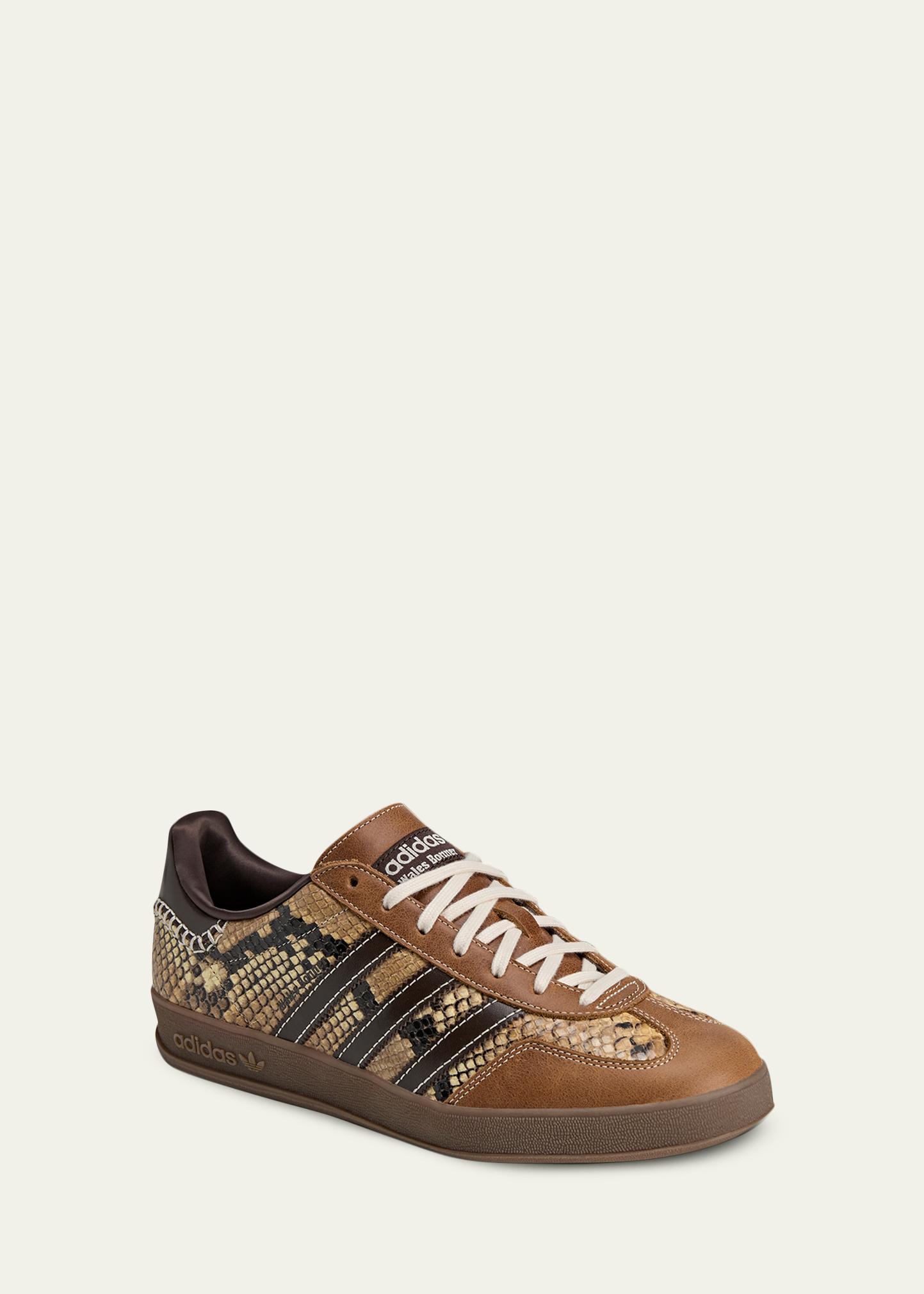 adidas x Wales Bonner Men's Gazelle Snake-Effect Leather Sneakers