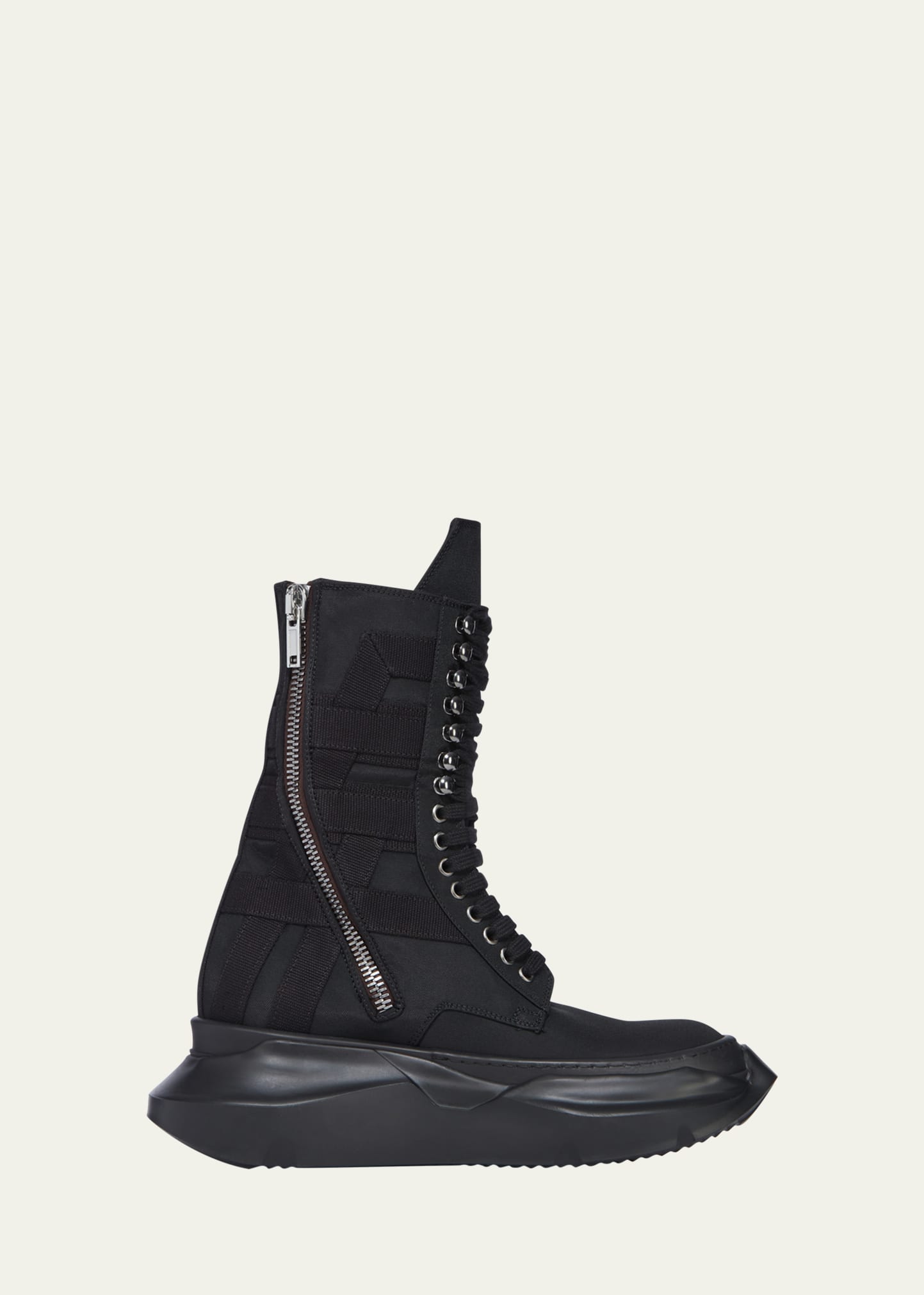Rick Owens Men's Low Army Abstract Combat Boots - Bergdorf Goodman