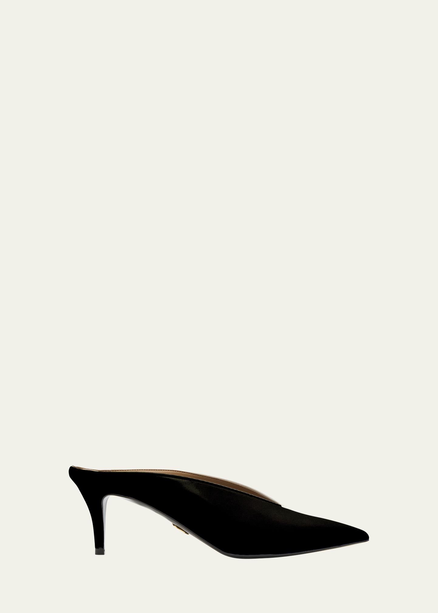 Stella McCartney 60mm Brushed Pointed-Toe Mules - Bergdorf Goodman