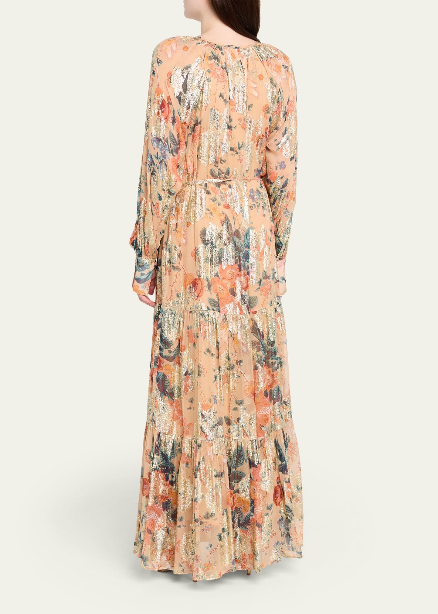 long black gameday dress Floria | Black Draped One-Sleeve Maxi Dress main image 0
