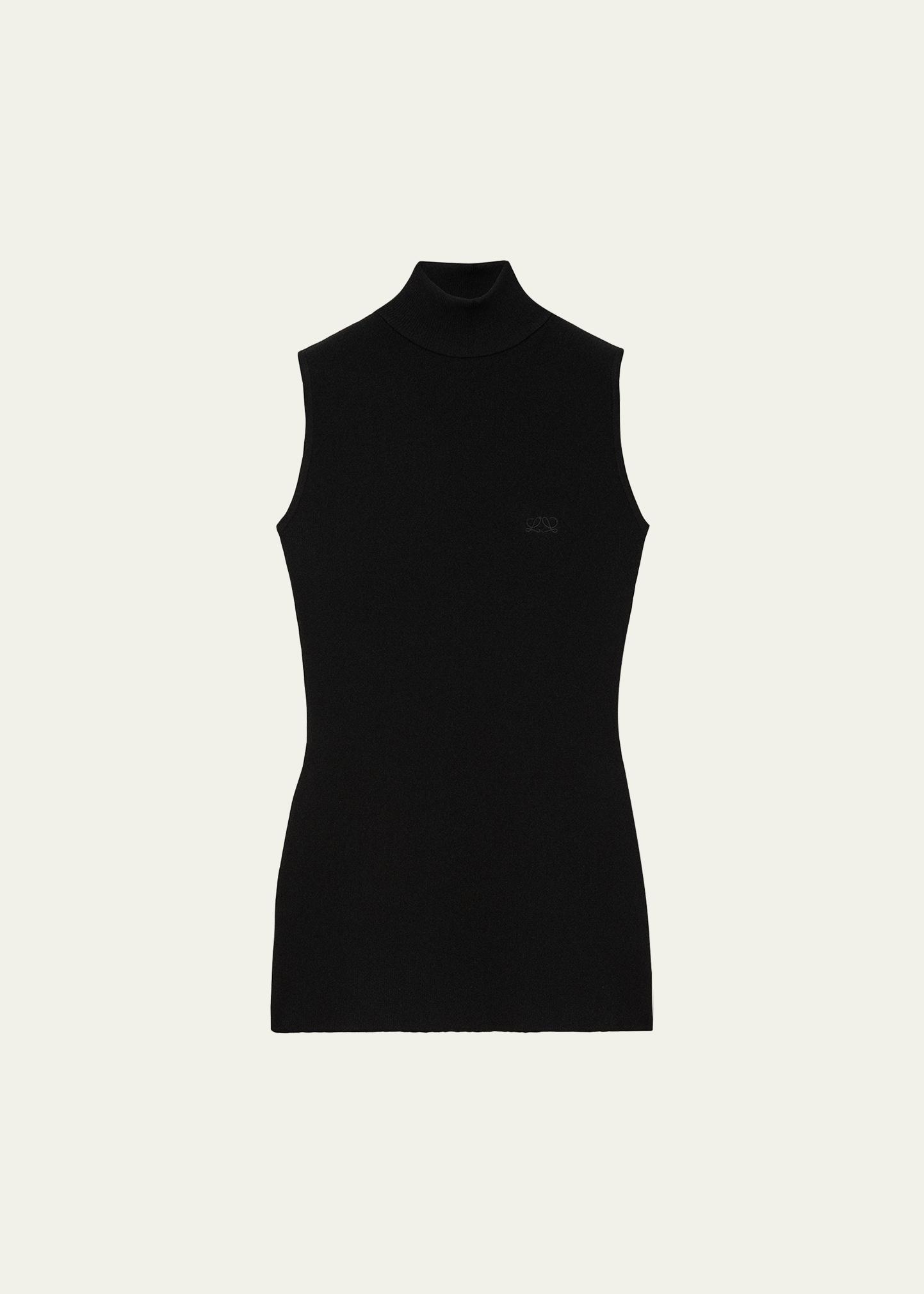 LOEWE Turtleneck Sleeveless Knit Sweater - Bergdorf Goodman