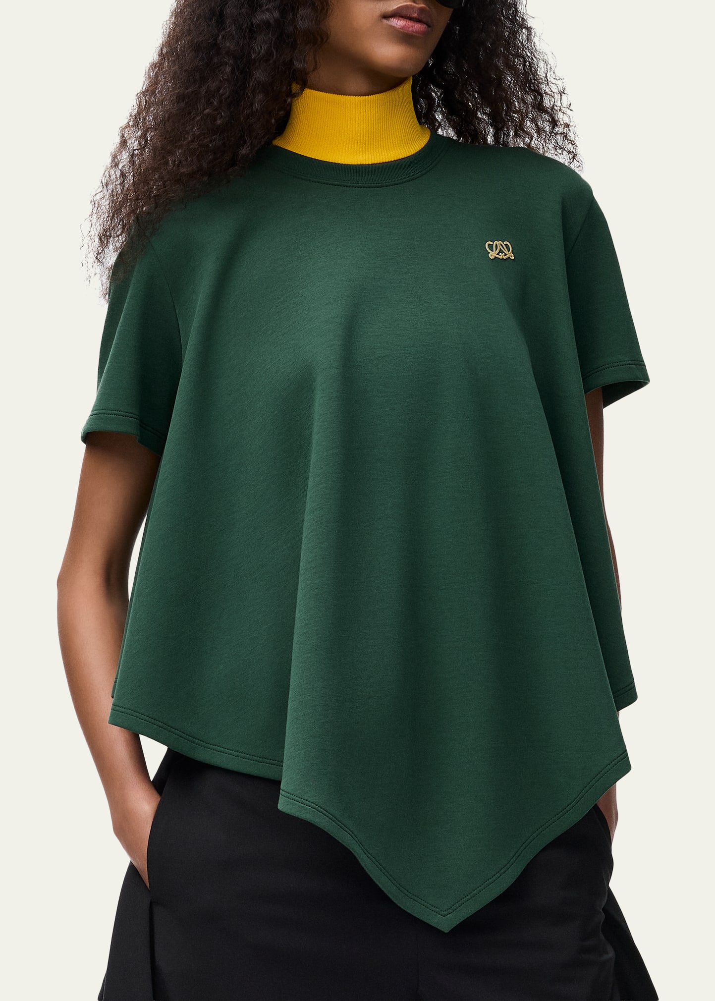 LOEWE カットソー Loewe Short-Sleeve Cape T-Shirt - Bergdorf Goodman