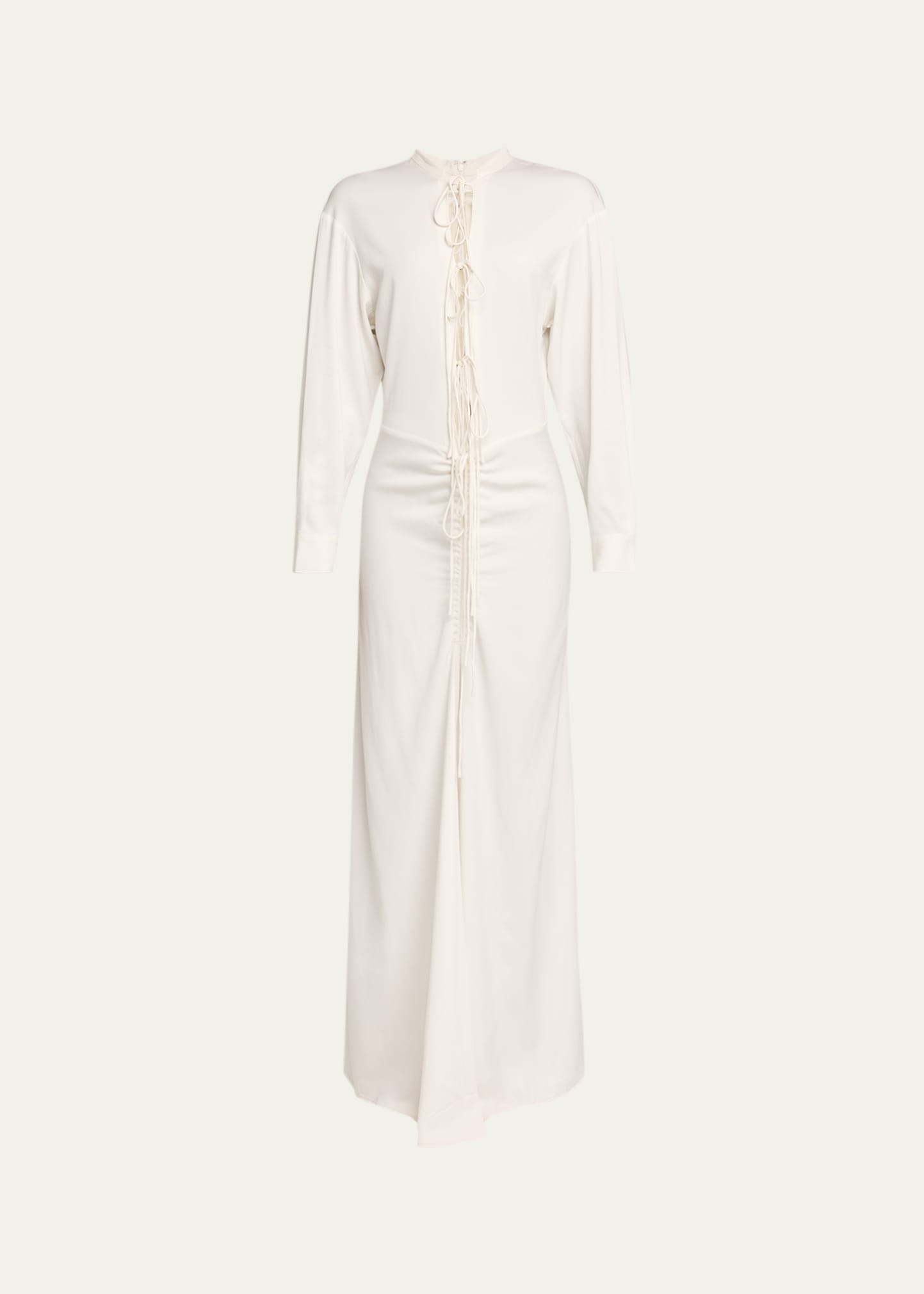 Christopher Esber Bertoia Long-Sleeve Lace-Front Dress - Bergdorf