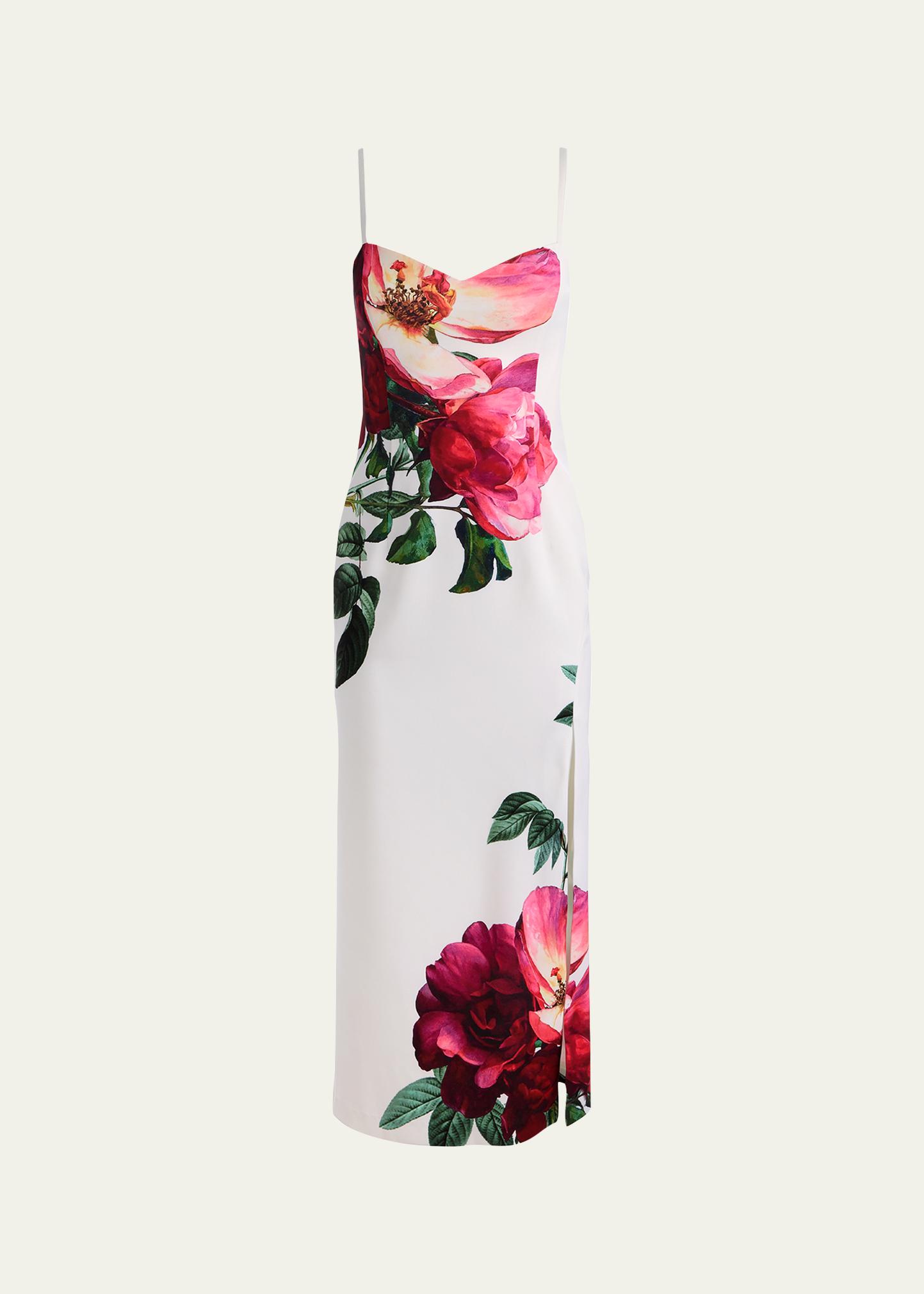 ALICE + OLIVIA Nina Sweetheart Midi Dress - Bergdorf Goodman
