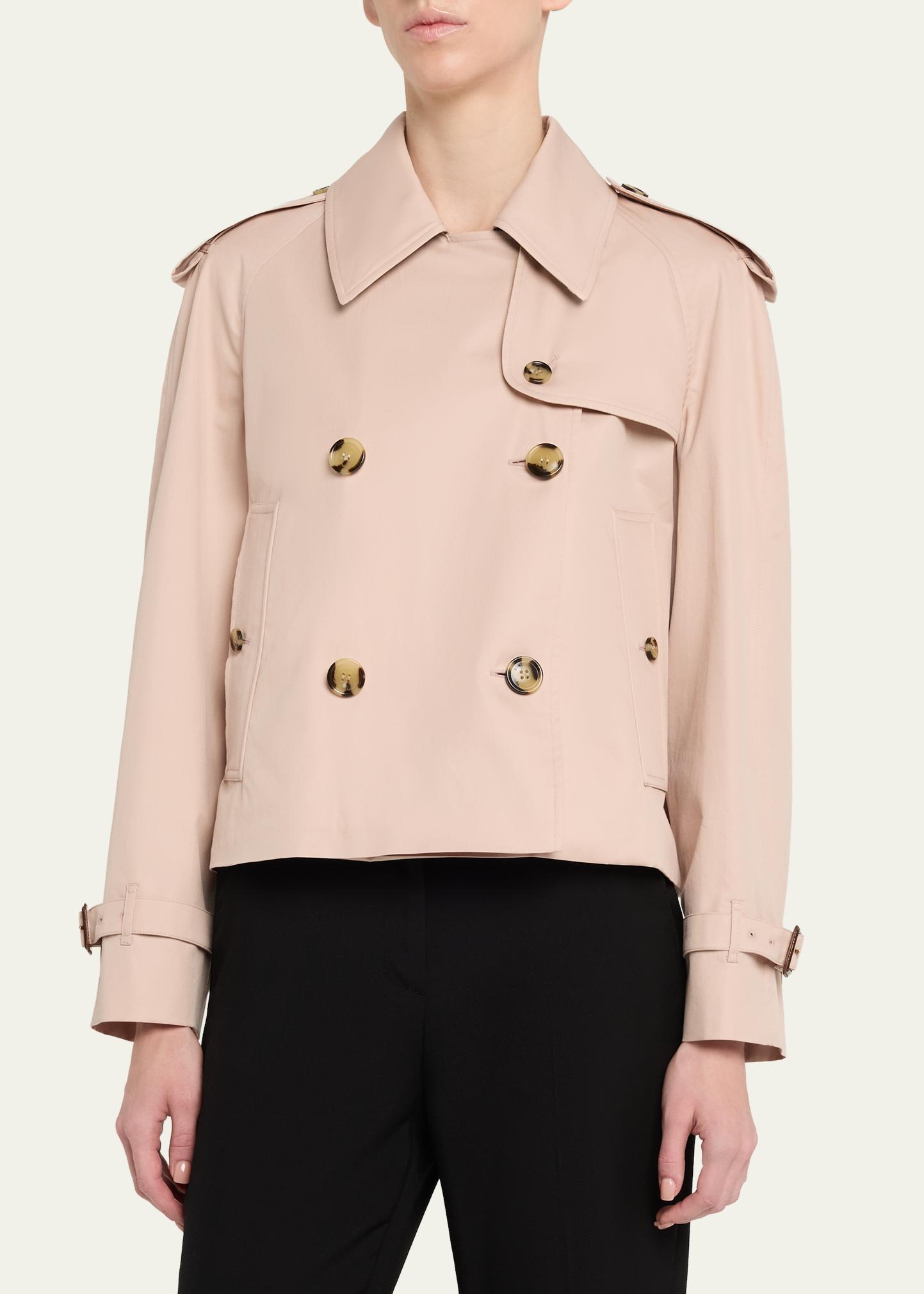 Burberry Haltye Cropped Gabardine Trench Jacket - Bergdorf Goodman