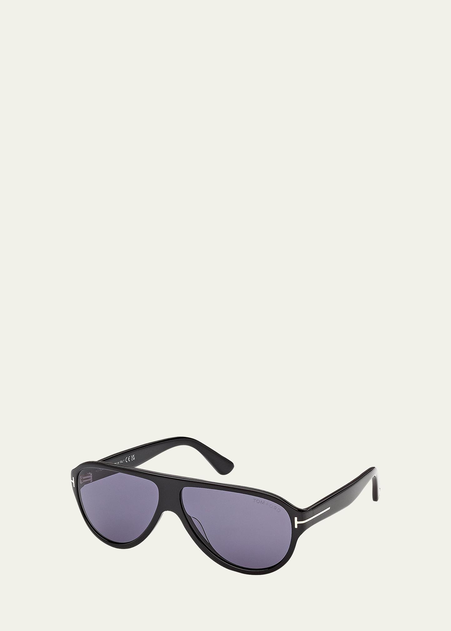 TOM FORD Men's Samuele 02 61mm Acetate Aviator Sunglasses