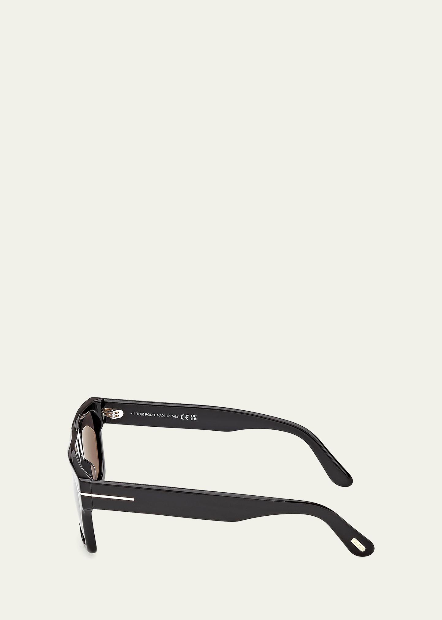 TOM FORD Men's Cyrus 02 53mm Square Acetate Sunglasses - Bergdorf