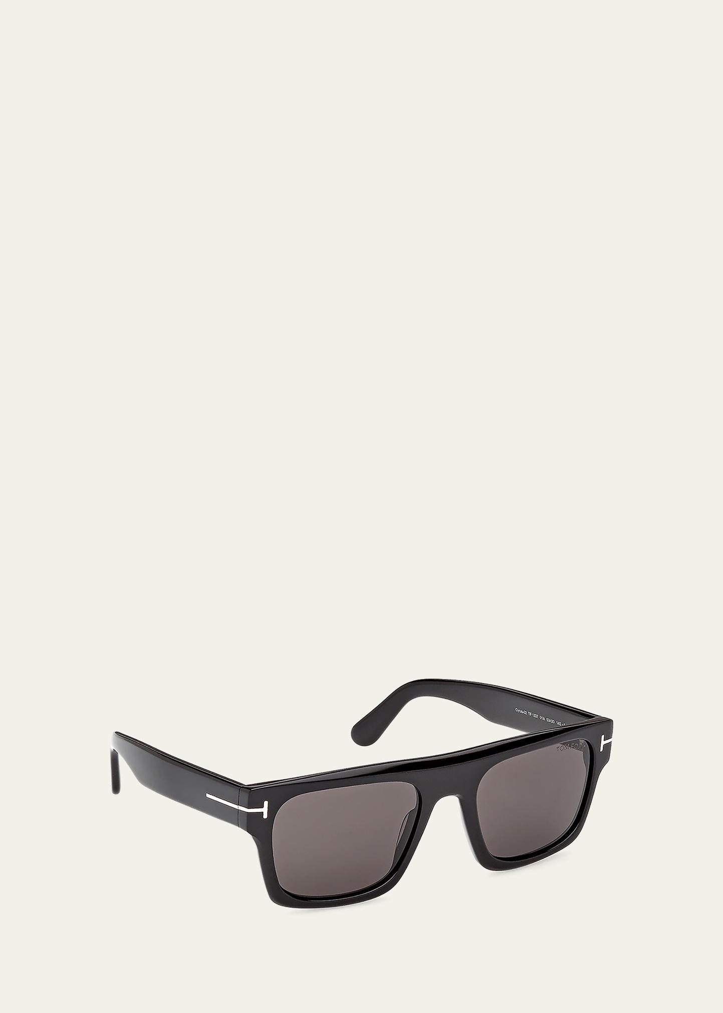 TOM FORD Men's Cyrus 02 53mm Square Acetate Sunglasses - Bergdorf