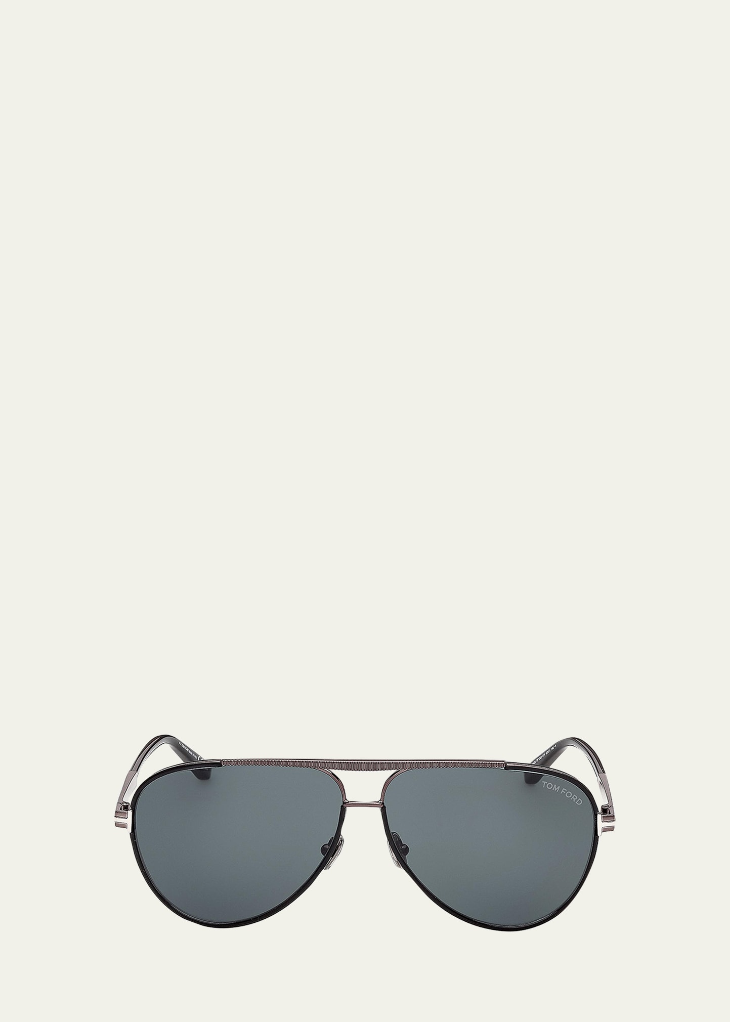 TOM FORD Men's Rupert 02 63mm Metal & Acetate Aviator Sunglasses
