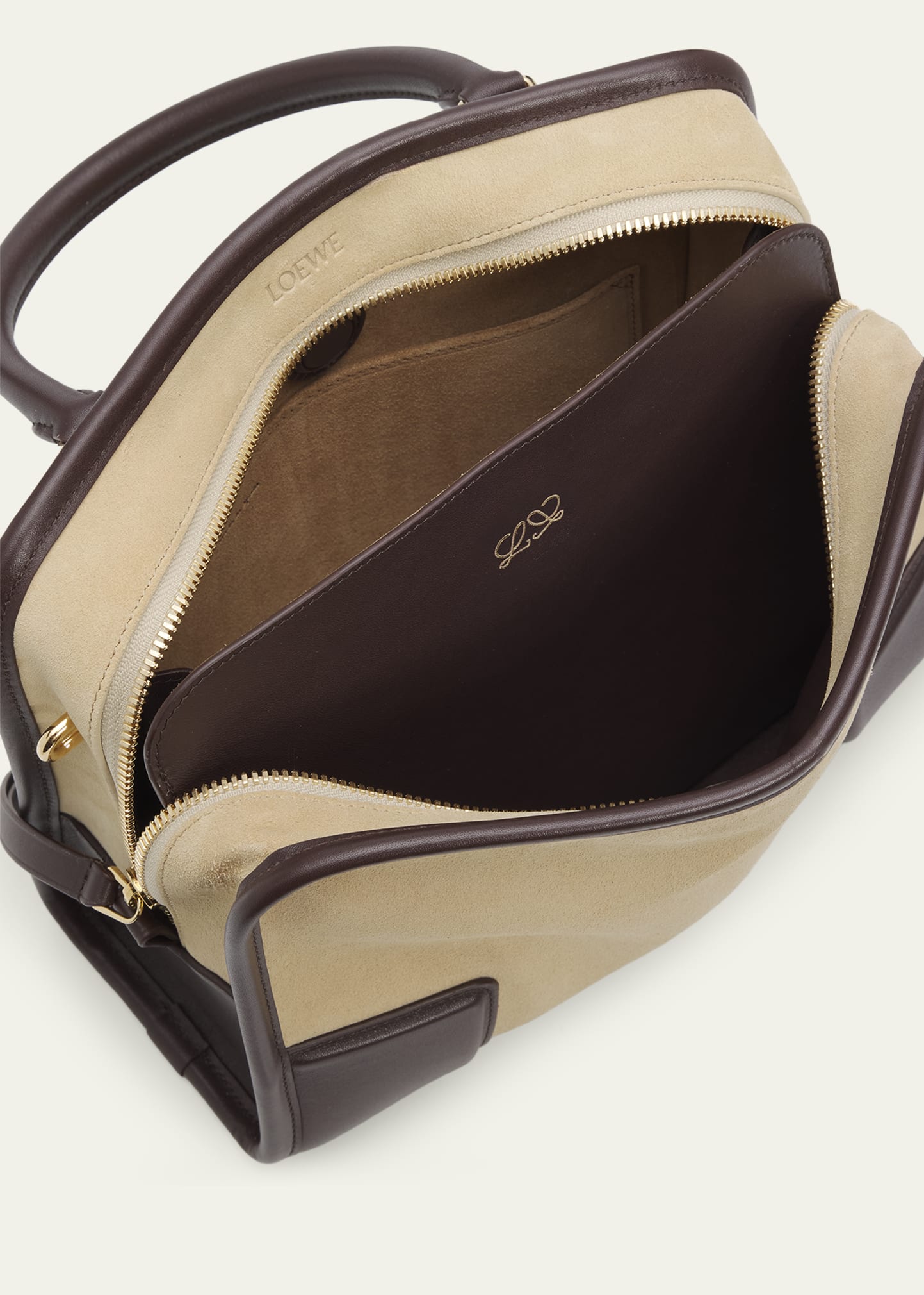 Loewe Amazona 180 Top-Handle Bag in Suede & Leather - Bergdorf Goodman