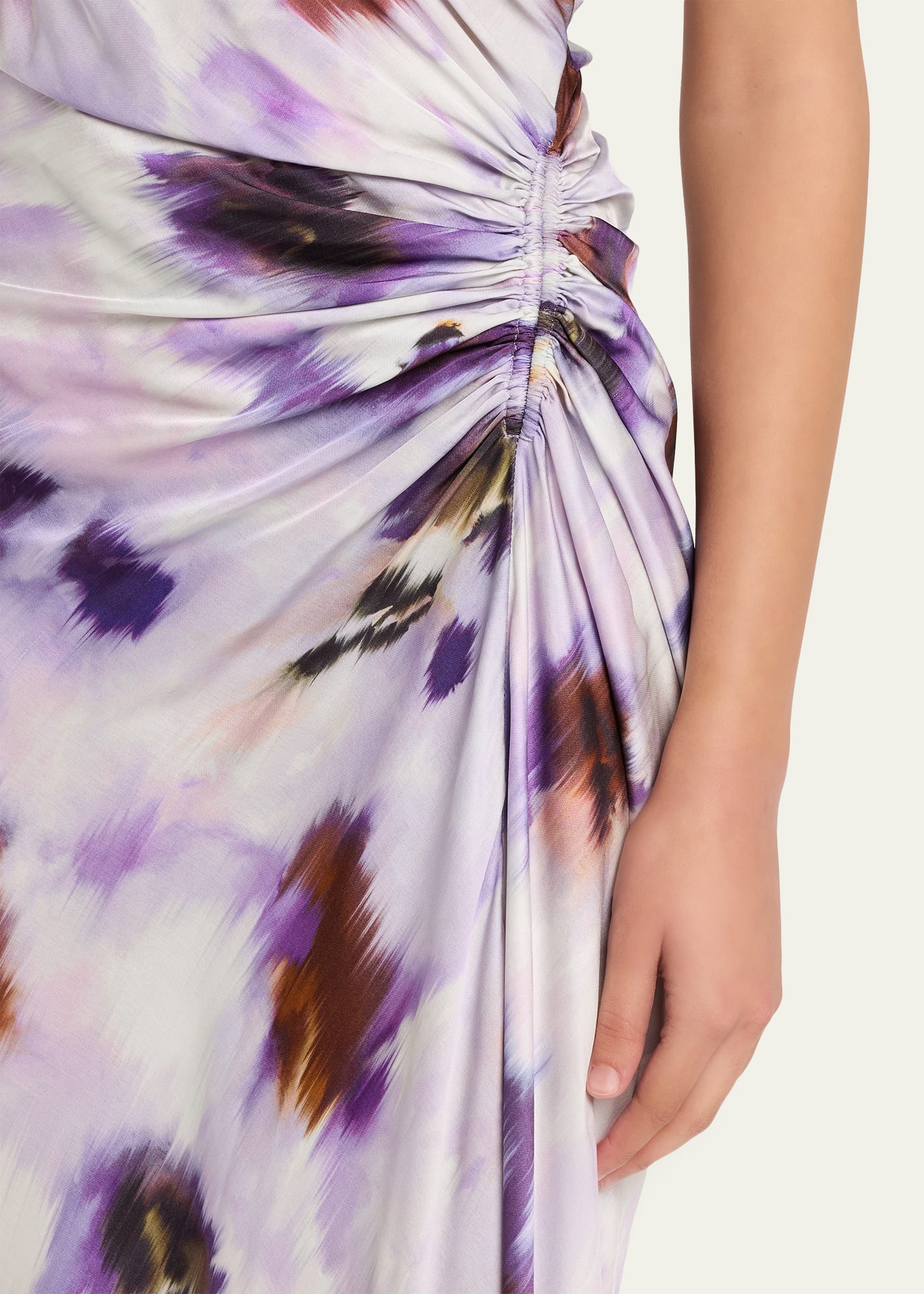 alc poppy asymmetrical dress Poppy One Shoulder Satin Gown
