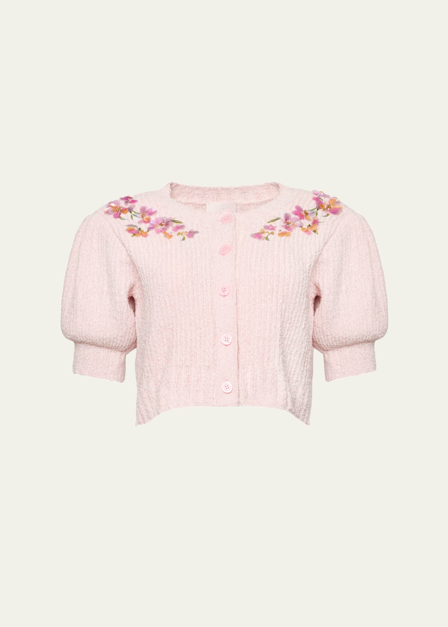 Cinq a Sept Millicent Trailing Flower Cropped Cardigan - Bergdorf
