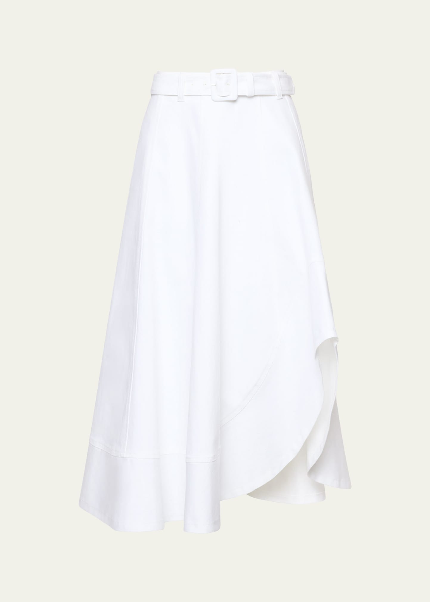 Cinq a Sept Zelda Asymmetric Denim Skirt - Bergdorf Goodman