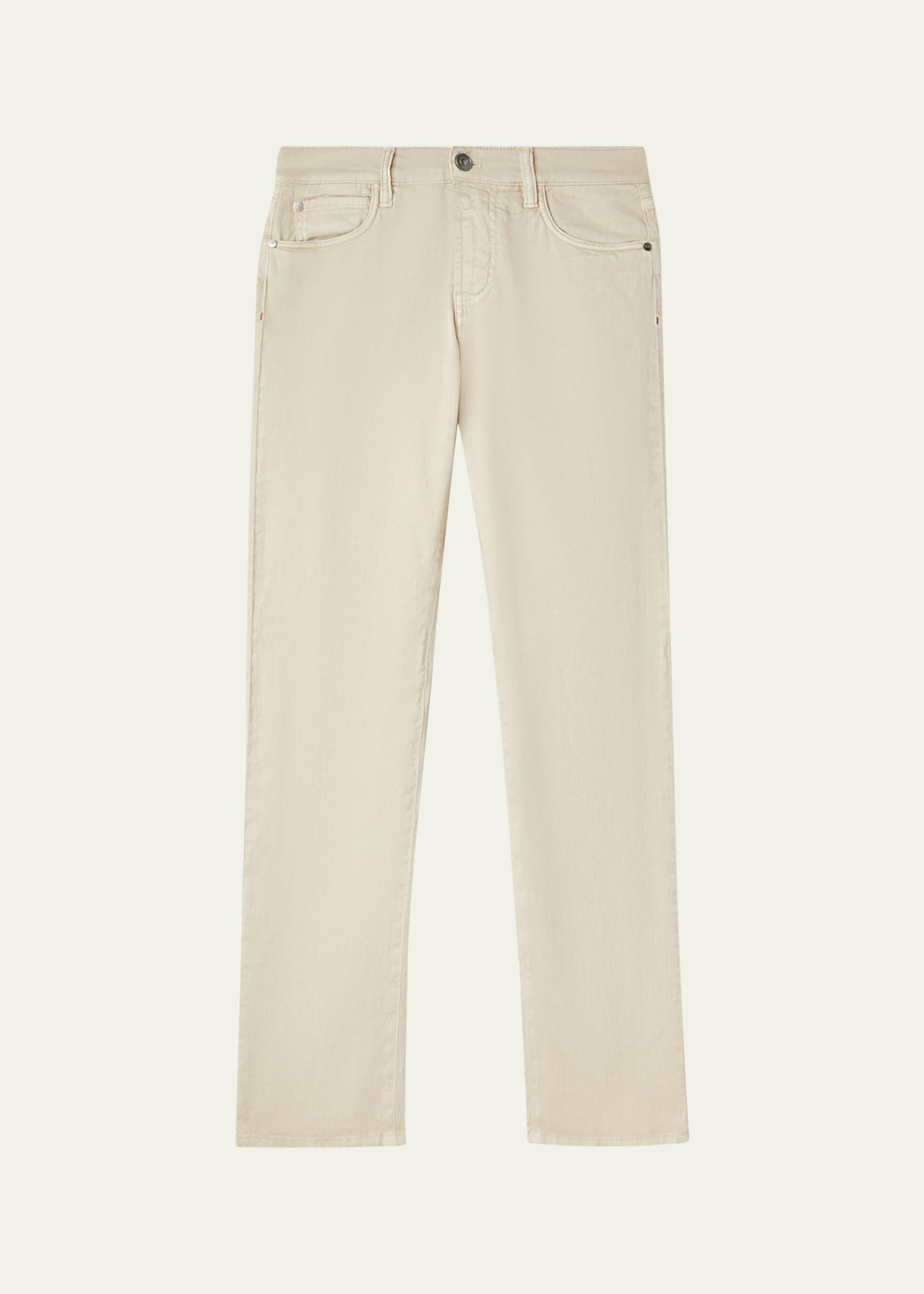 Loro Piana Men's Quarona Linen and Cotton Straight-Leg Jeans