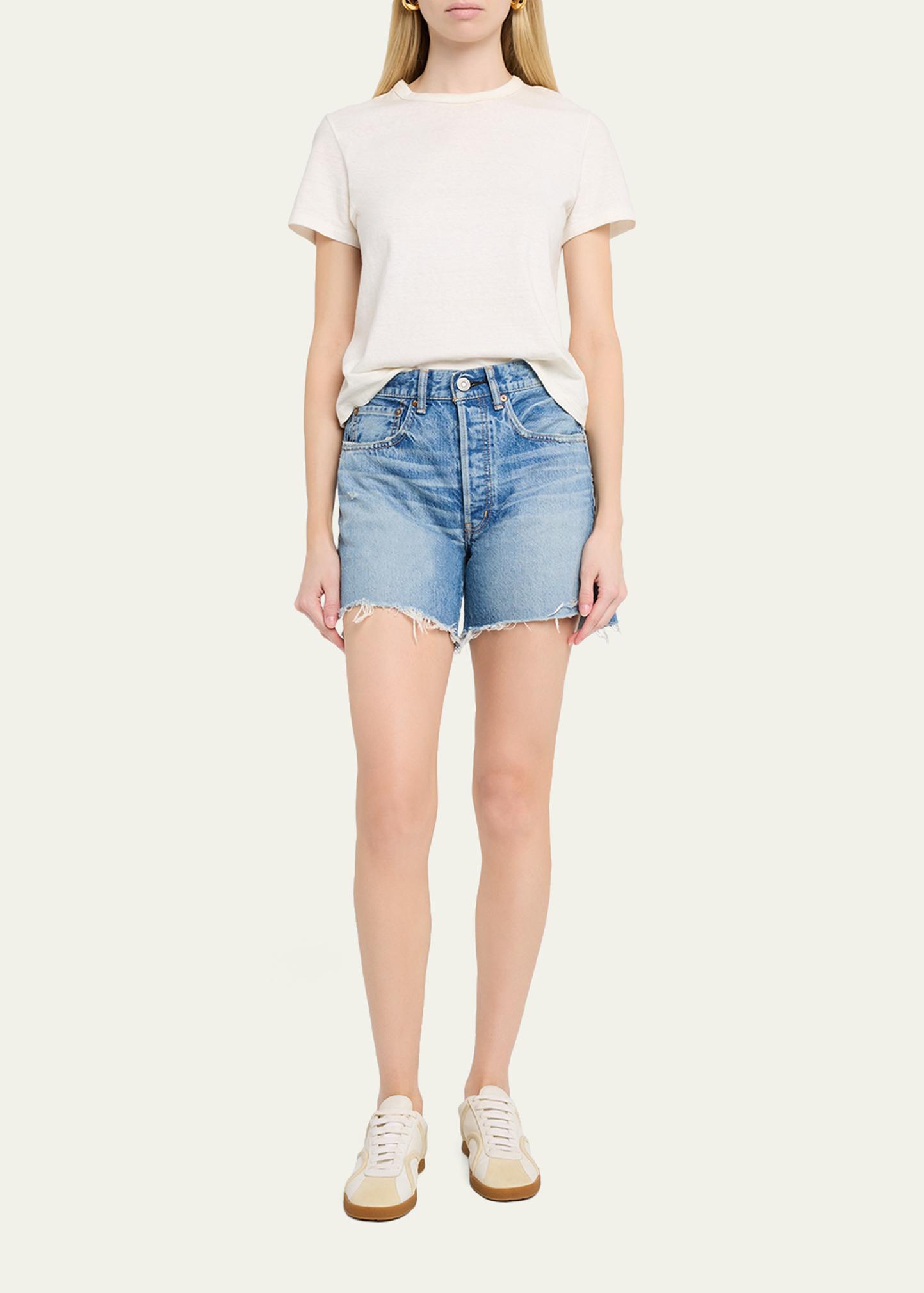MOUSSY VINTAGE Graterford Long Denim Shorts - Bergdorf Goodman
