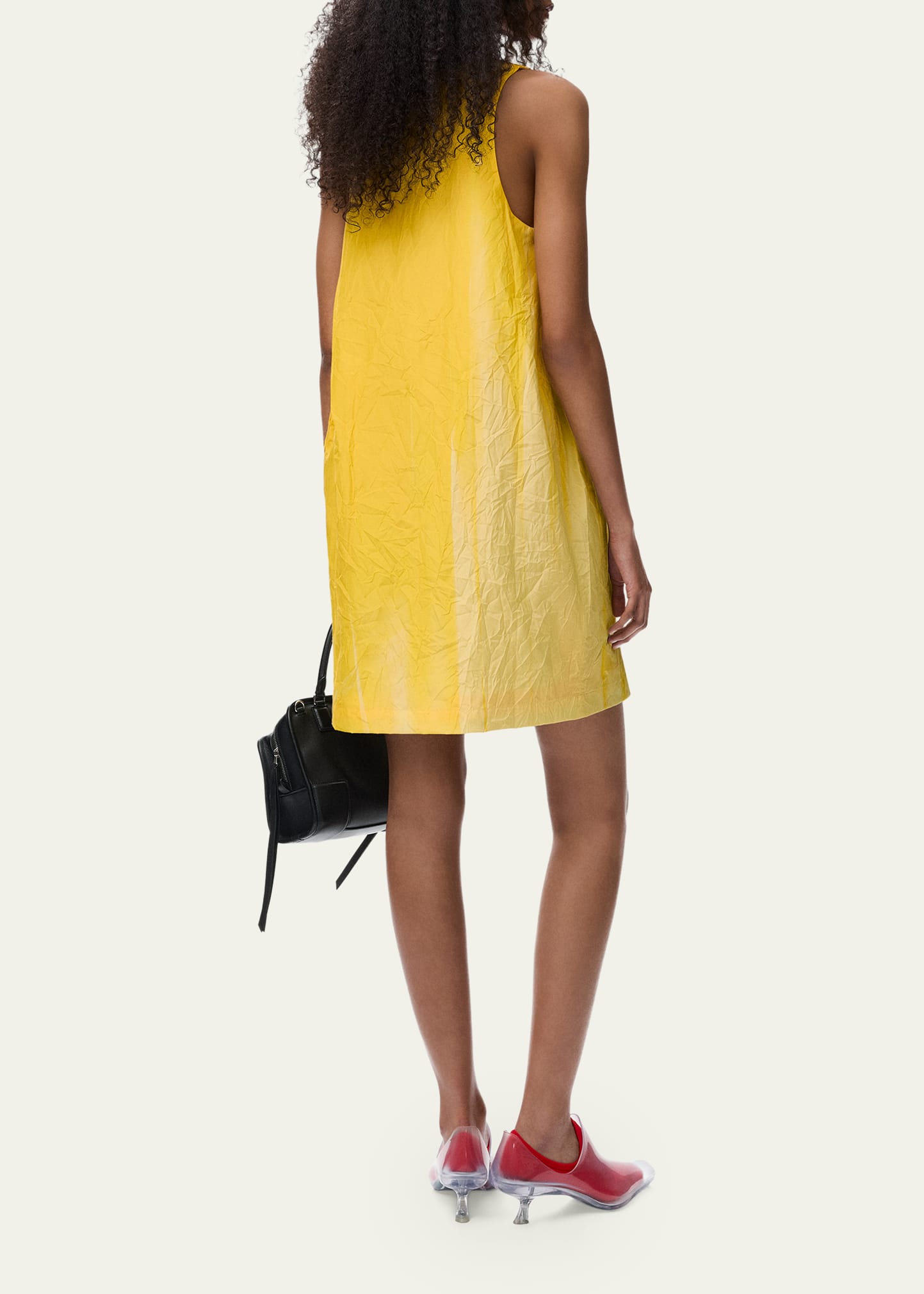 Loewe Gradient-Print Crinkled Cotton Mini Shift Dress - Bergdorf