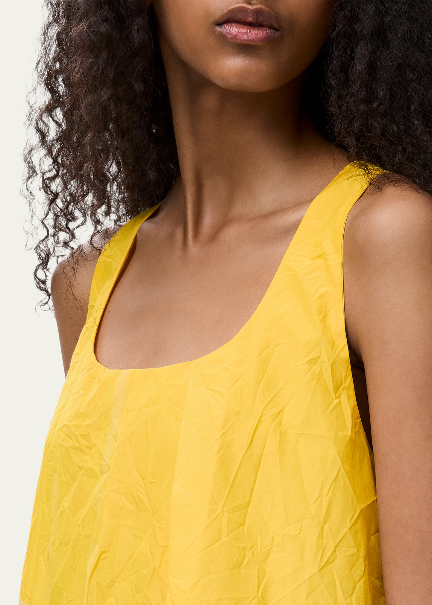 Loewe Gradient-Print Crinkled Cotton Mini Shift Dress - Bergdorf