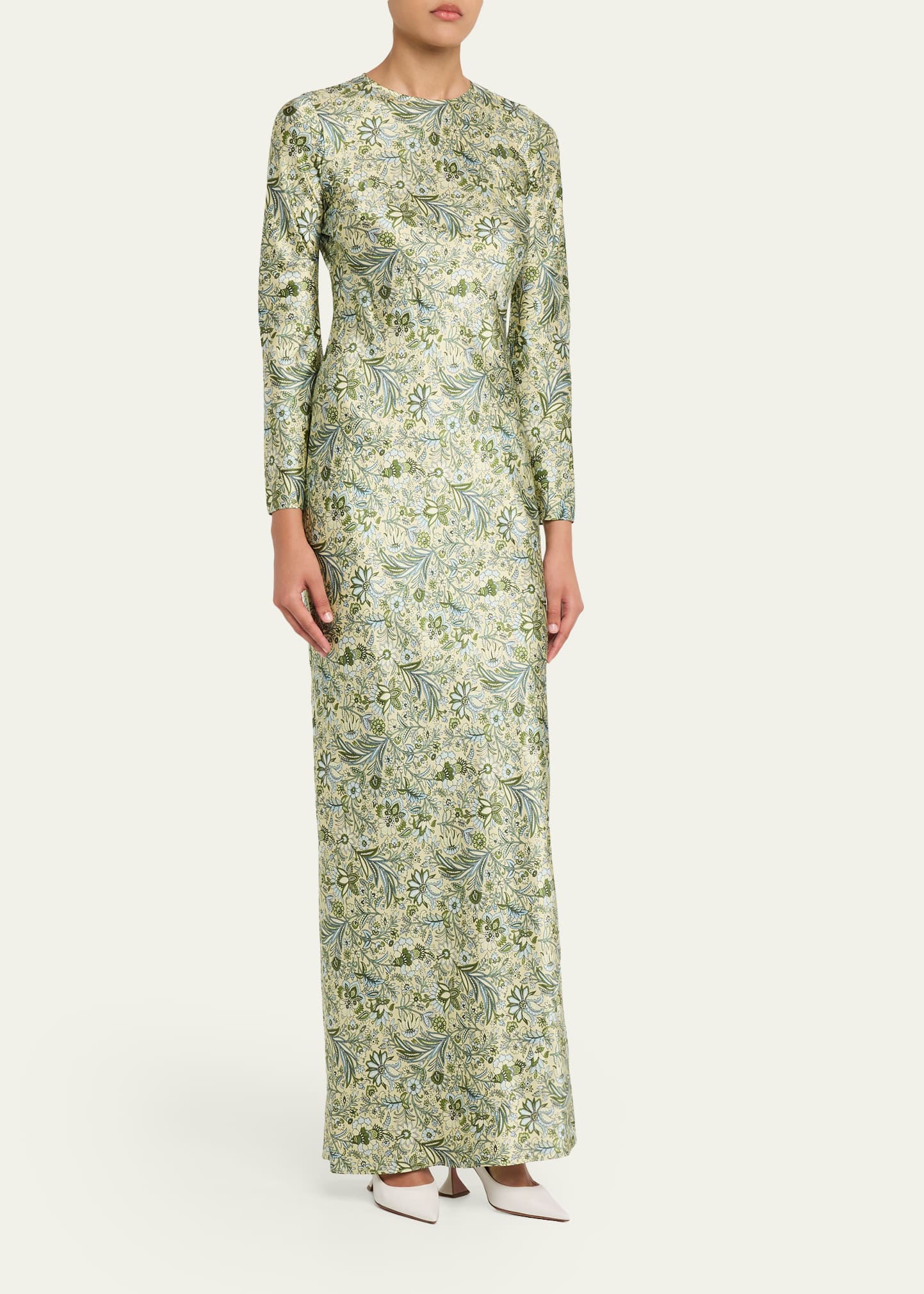 Veronica Beard Gemma Floral Long-Sleeve Maxi Dress - Bergdorf Goodman