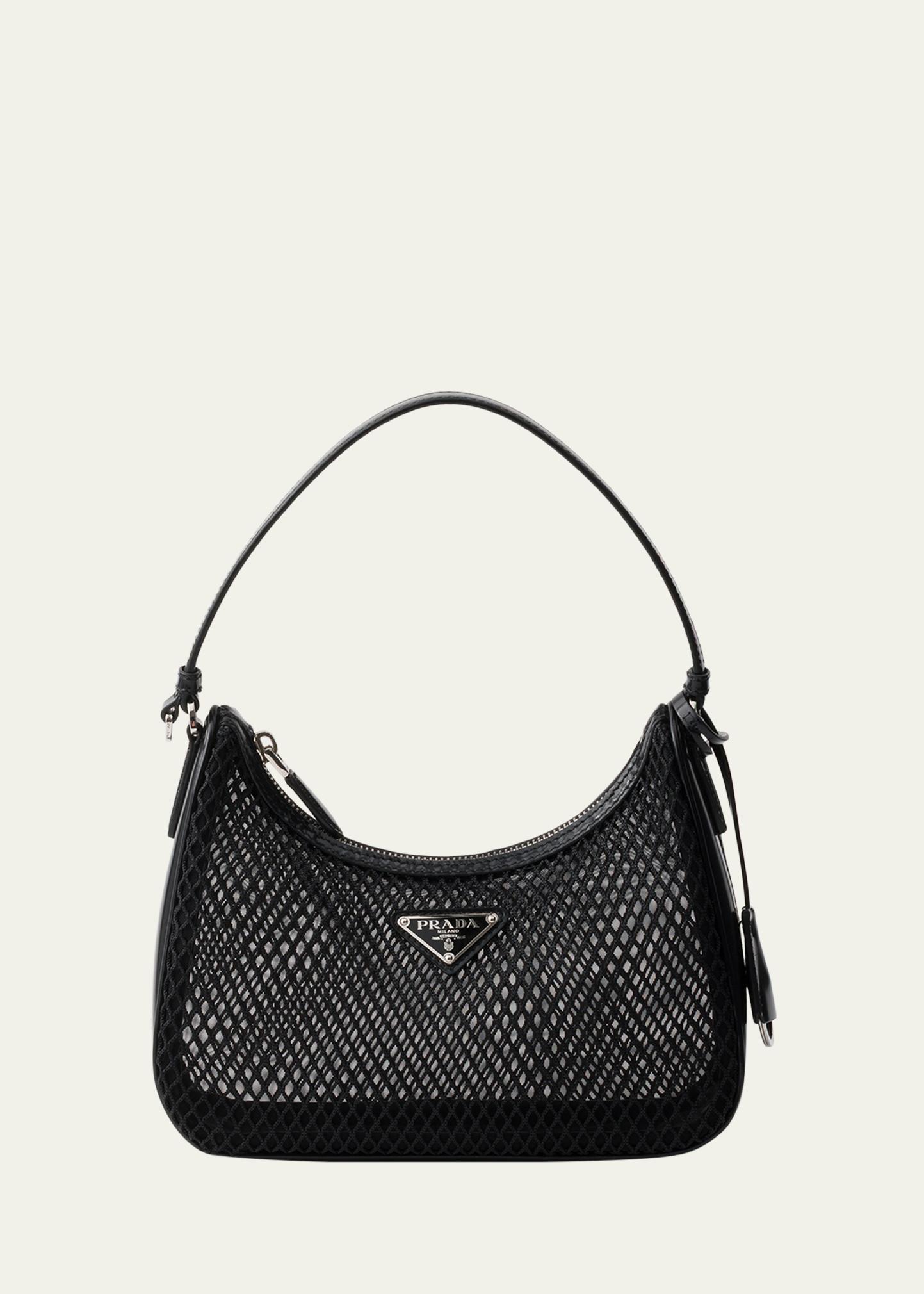 Prada Re-Edition 2005 Leather-Trim Mesh Top-Handle Bag - Bergdorf