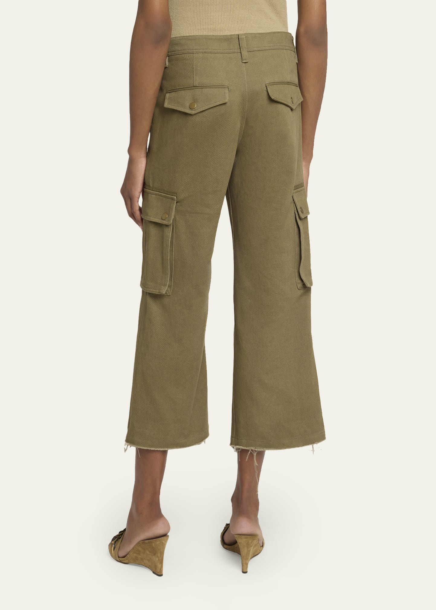 Isabel Marant Josine Kickflare Crop Cargo Pants - Bergdorf Goodman