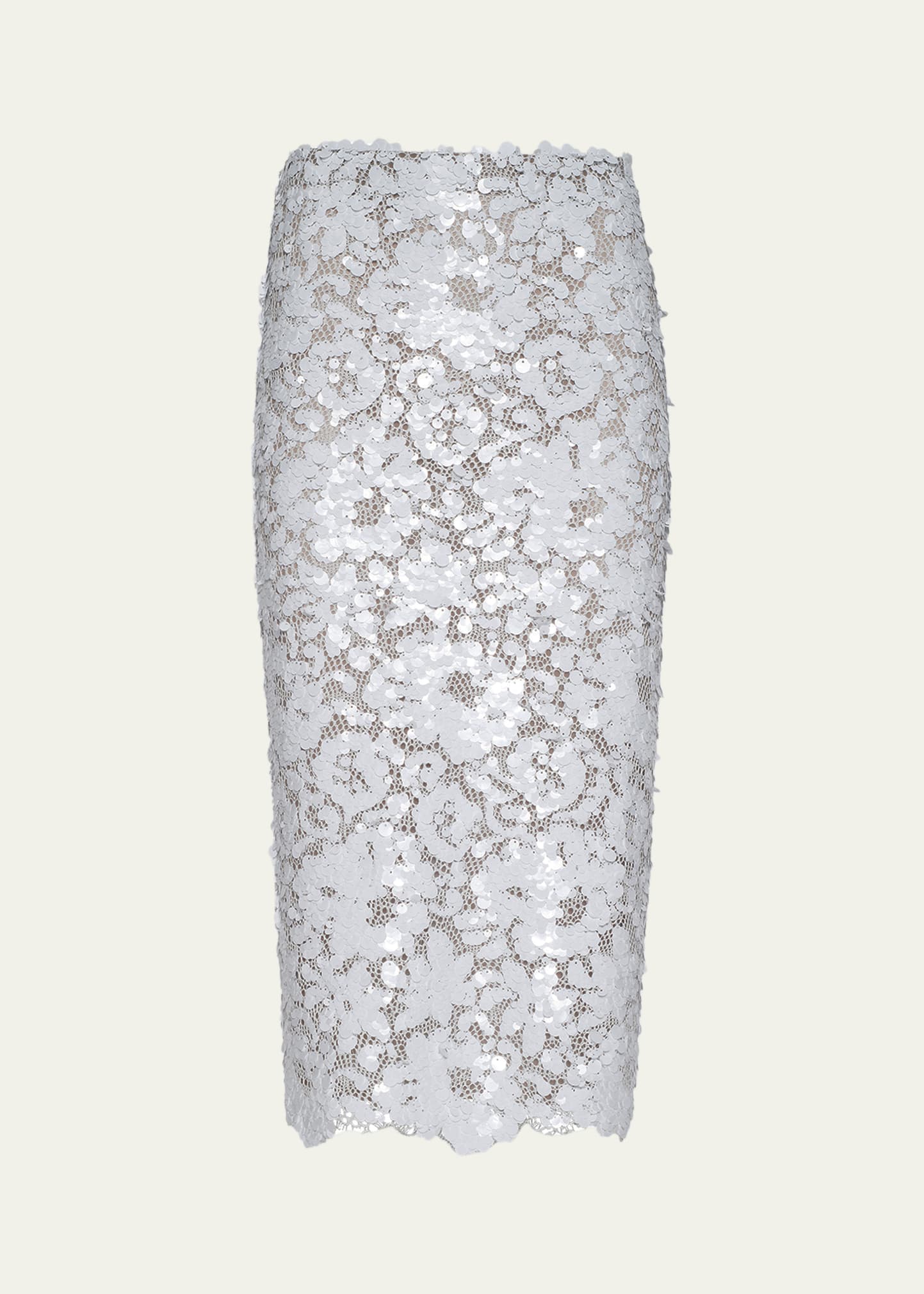 L'Agence Makena Sequined Lace Pencil Skirt - Bergdorf Goodman
