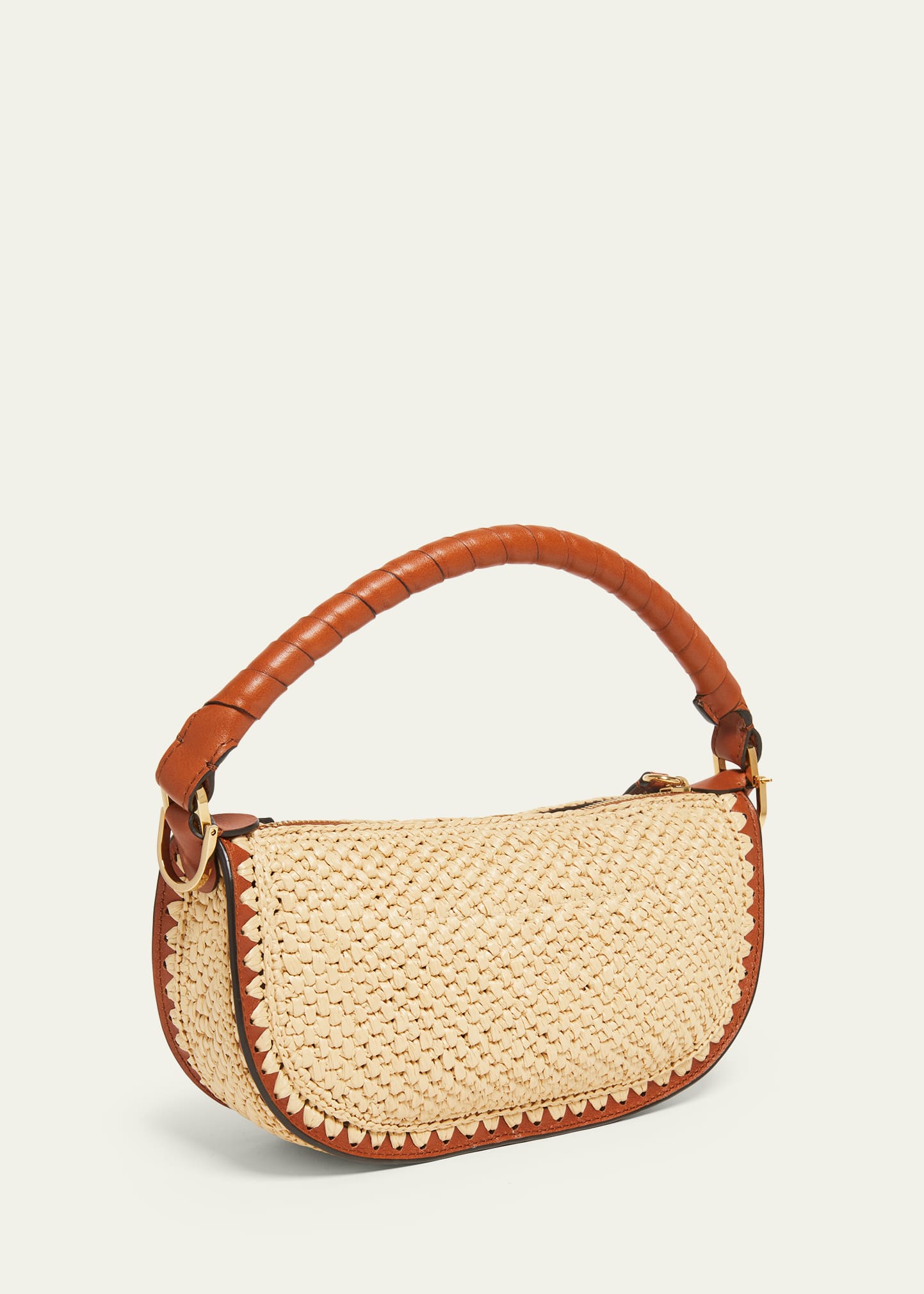 Chloe Marcie Top-Handle Bag in Viscose Raffia - Bergdorf Goodman