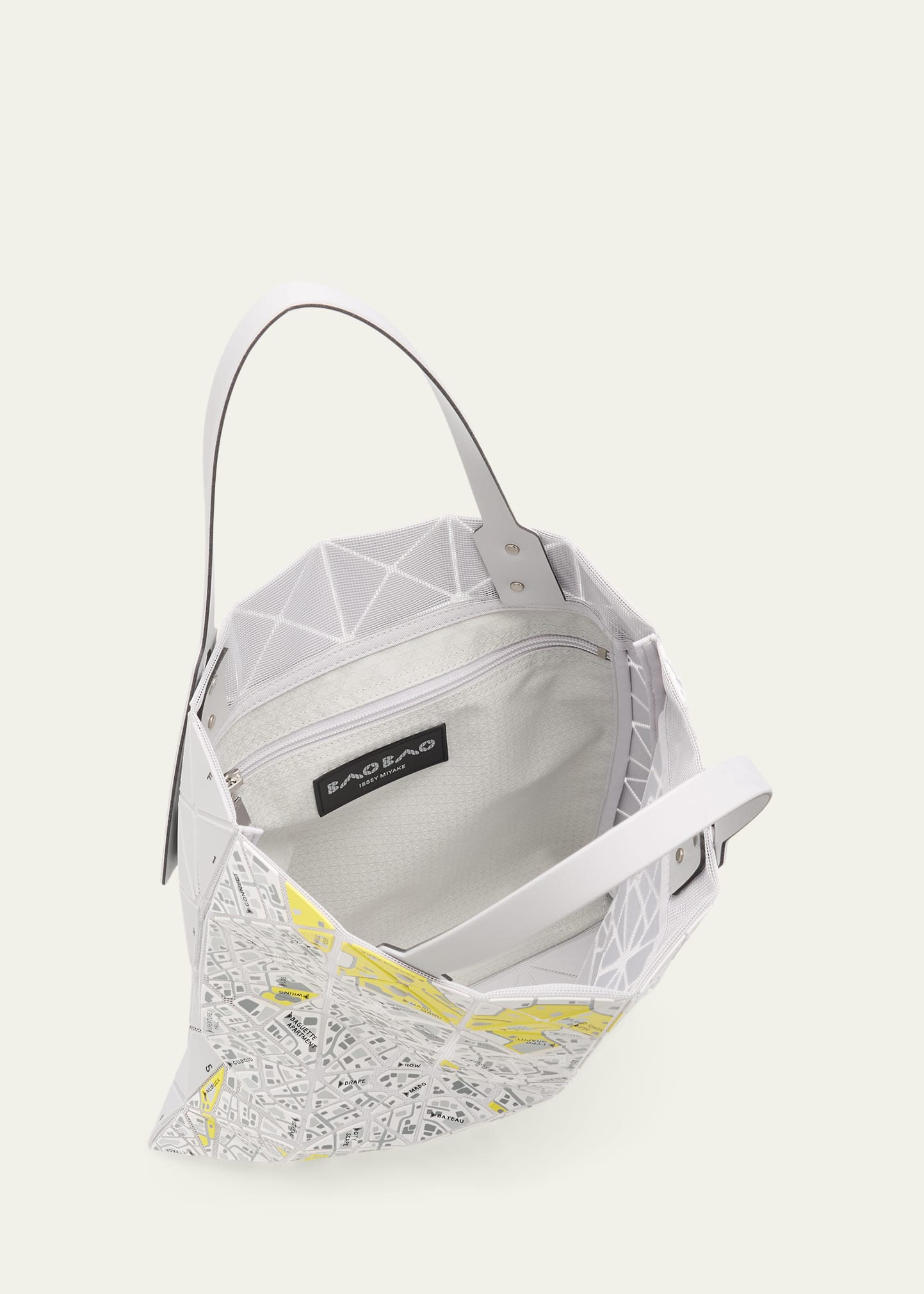BAO BAO ISSEY MIYAKE Geometric Printed Map Tote Bag - Bergdorf Goodman