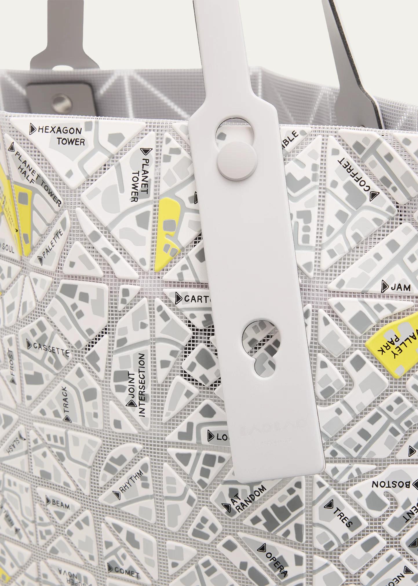 BAO BAO ISSEY MIYAKE Geometric Printed Map Tote Bag - Bergdorf Goodman