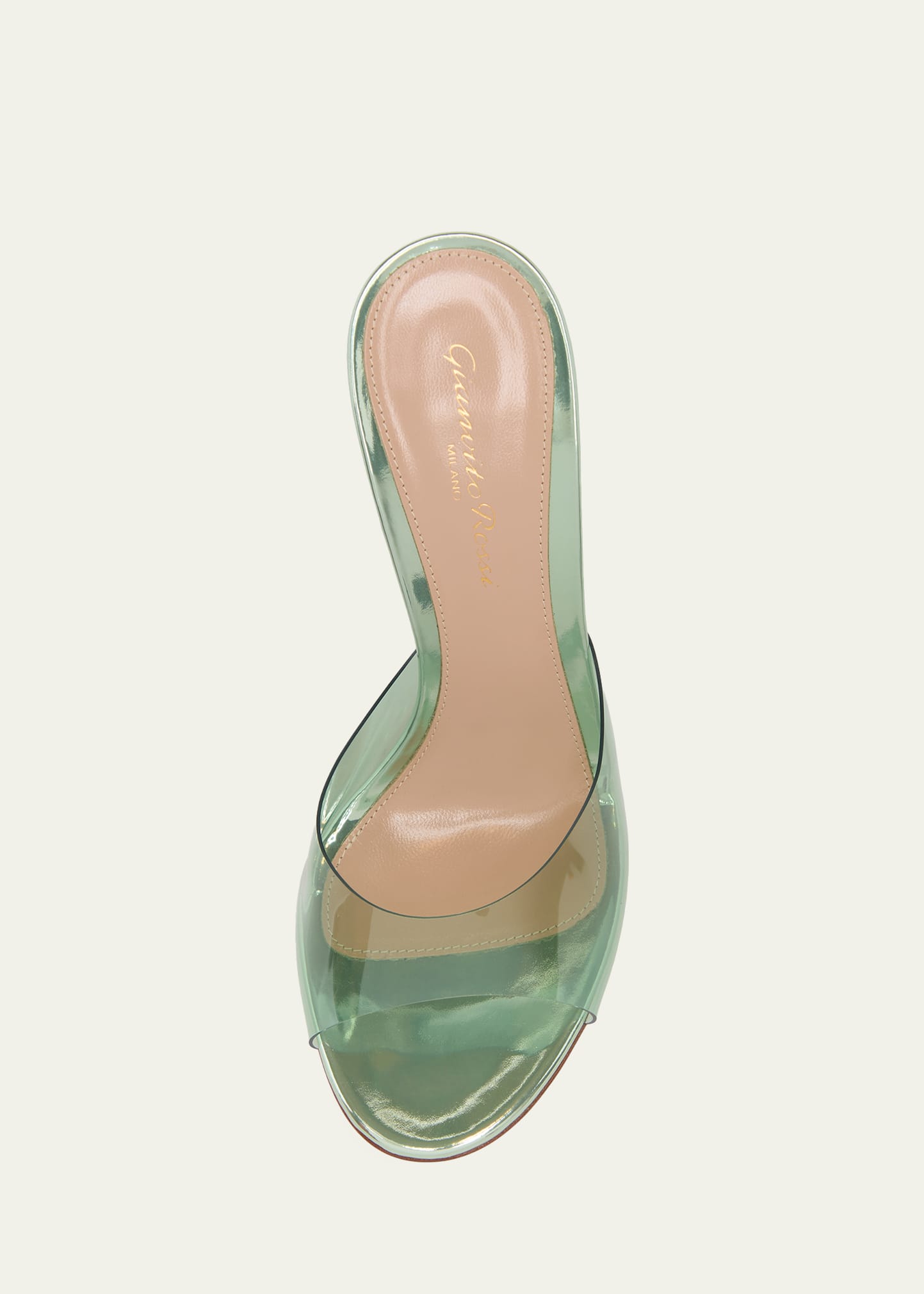 Gianvito Rossi 95mm Plexi Mule Sandals - Bergdorf Goodman