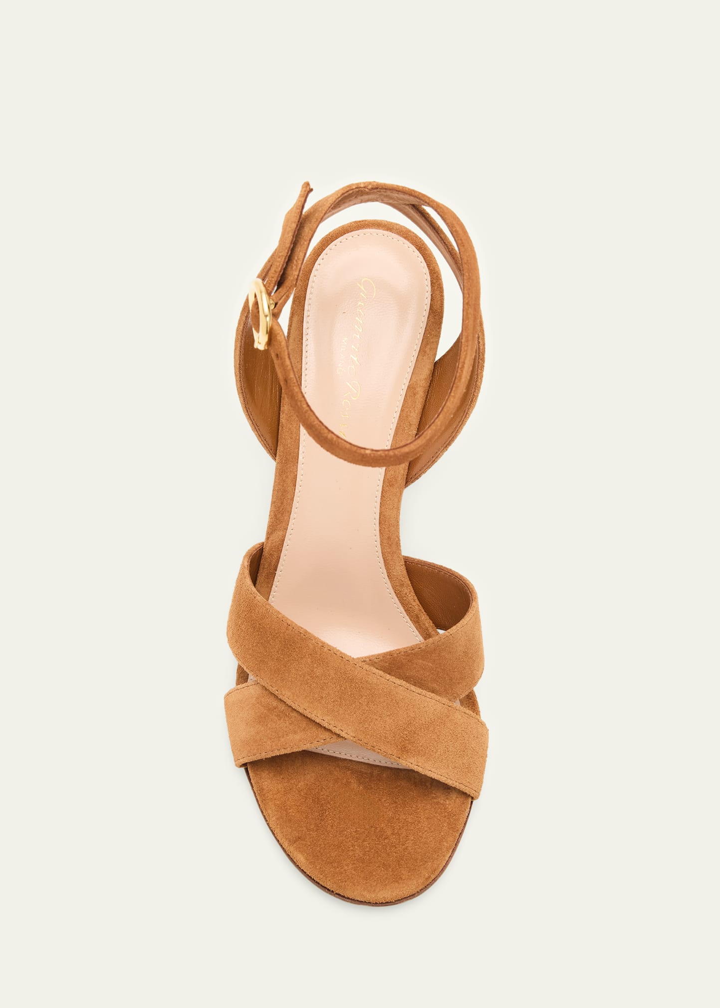 Gianvito Rossi 85mm Suede Ankle-Strap Sandals - Bergdorf Goodman