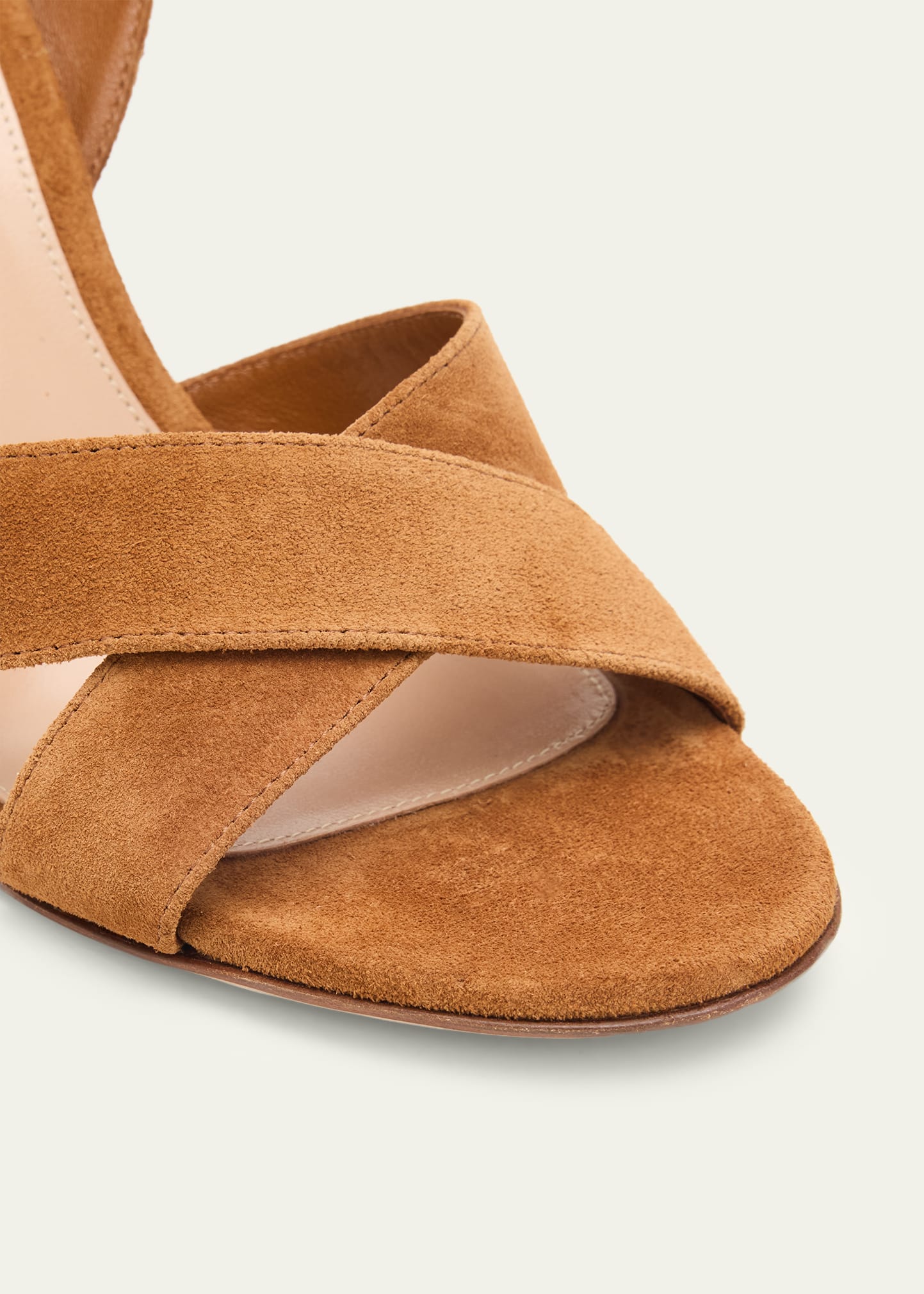 梵（SOYOGI)ウォルナット  ロータイプ  Ｇｏｏｄｆｏｒ 新品 Gianvito Rossi 85mm Suede Ankle-Strap Sandals - Bergdorf Goodman