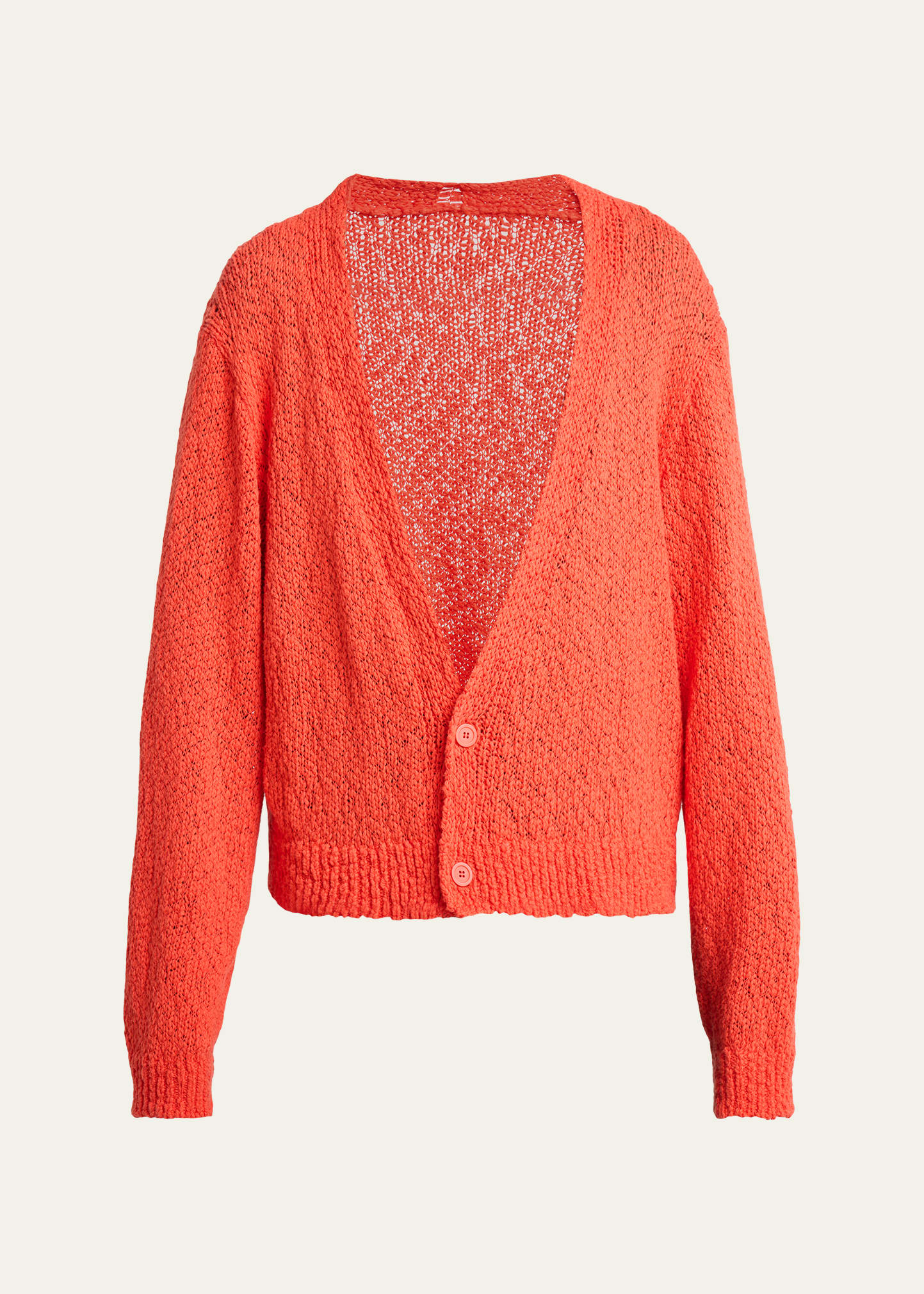 Homme Plisse Issey Miyake Men's Cotton Knit Oversized Cardigan