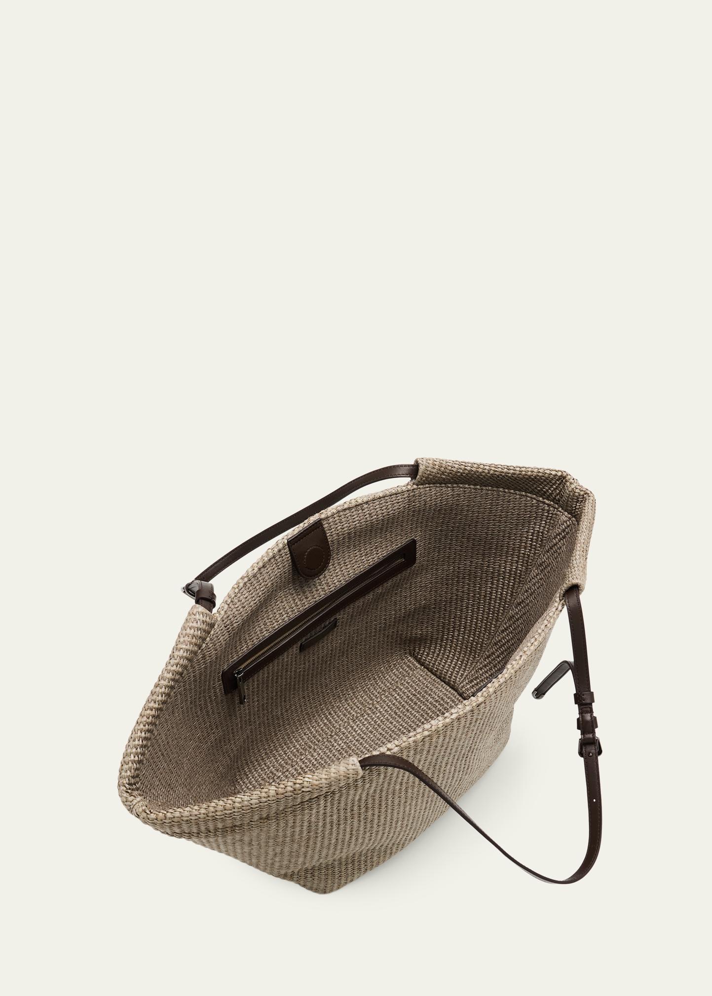 Brunello Cucinelli Large Raffia Tote Bag - Bergdorf Goodman