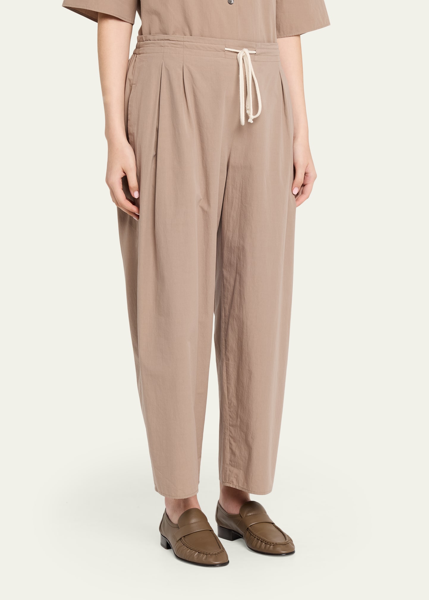 MARIA MCMANUS Drawstring Balloon Tapered-Leg Trousers - Bergdorf
