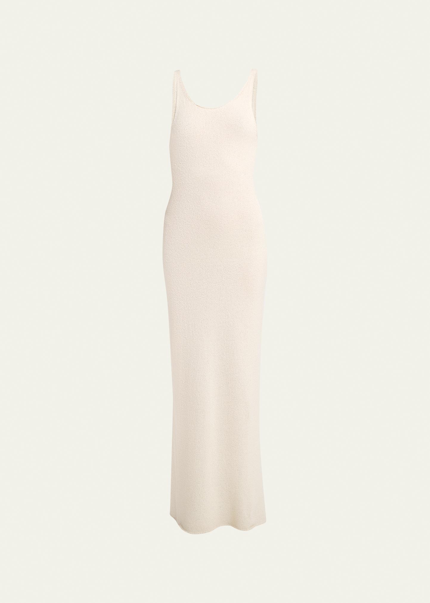 Gabriela Hearst Nyra Silk Gauze Knit Sleeveless Maxi Dress